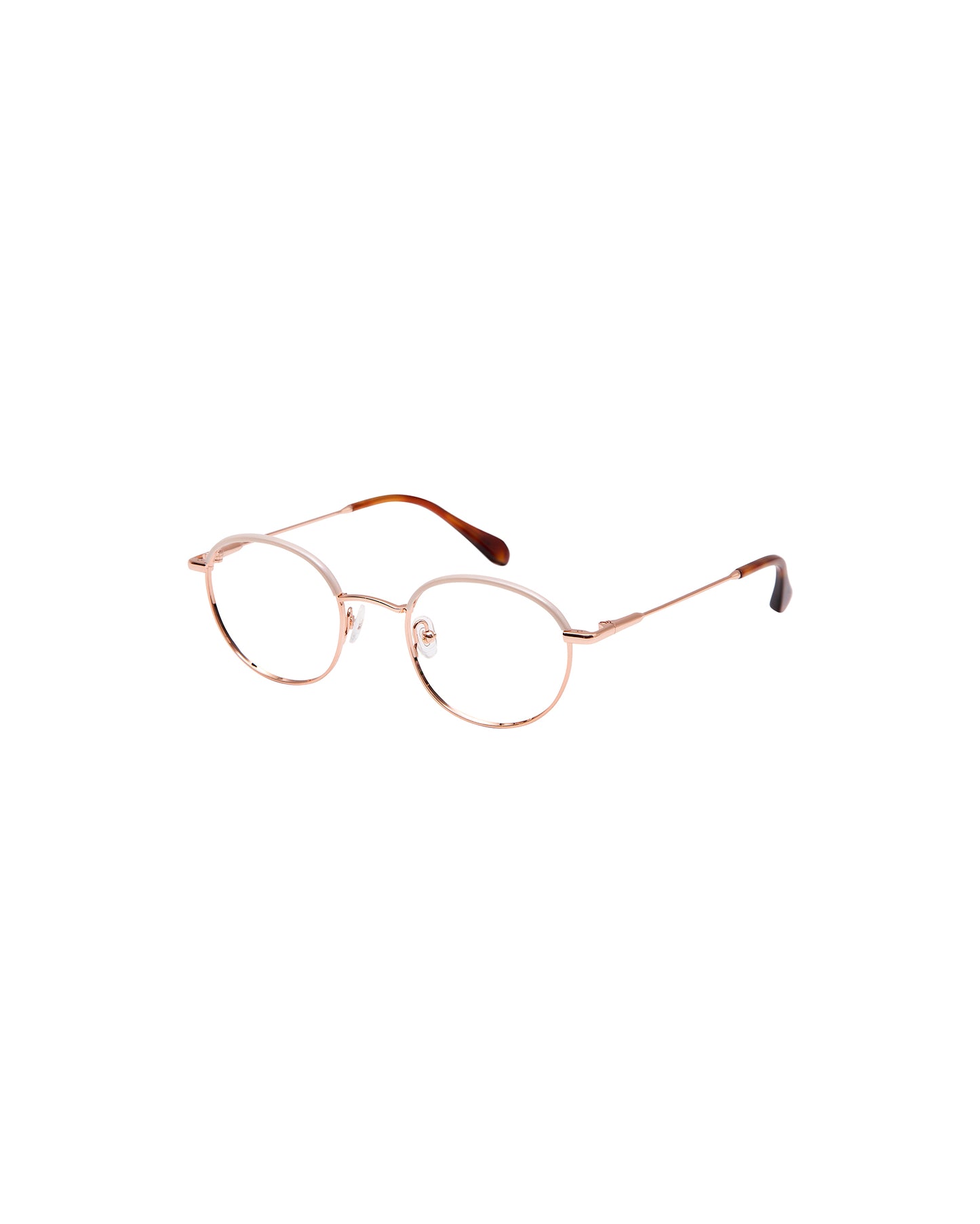 TRIBECA: Redondas Acetato-Metal Blanco optical glasses by GIGI STUDIOS 1566