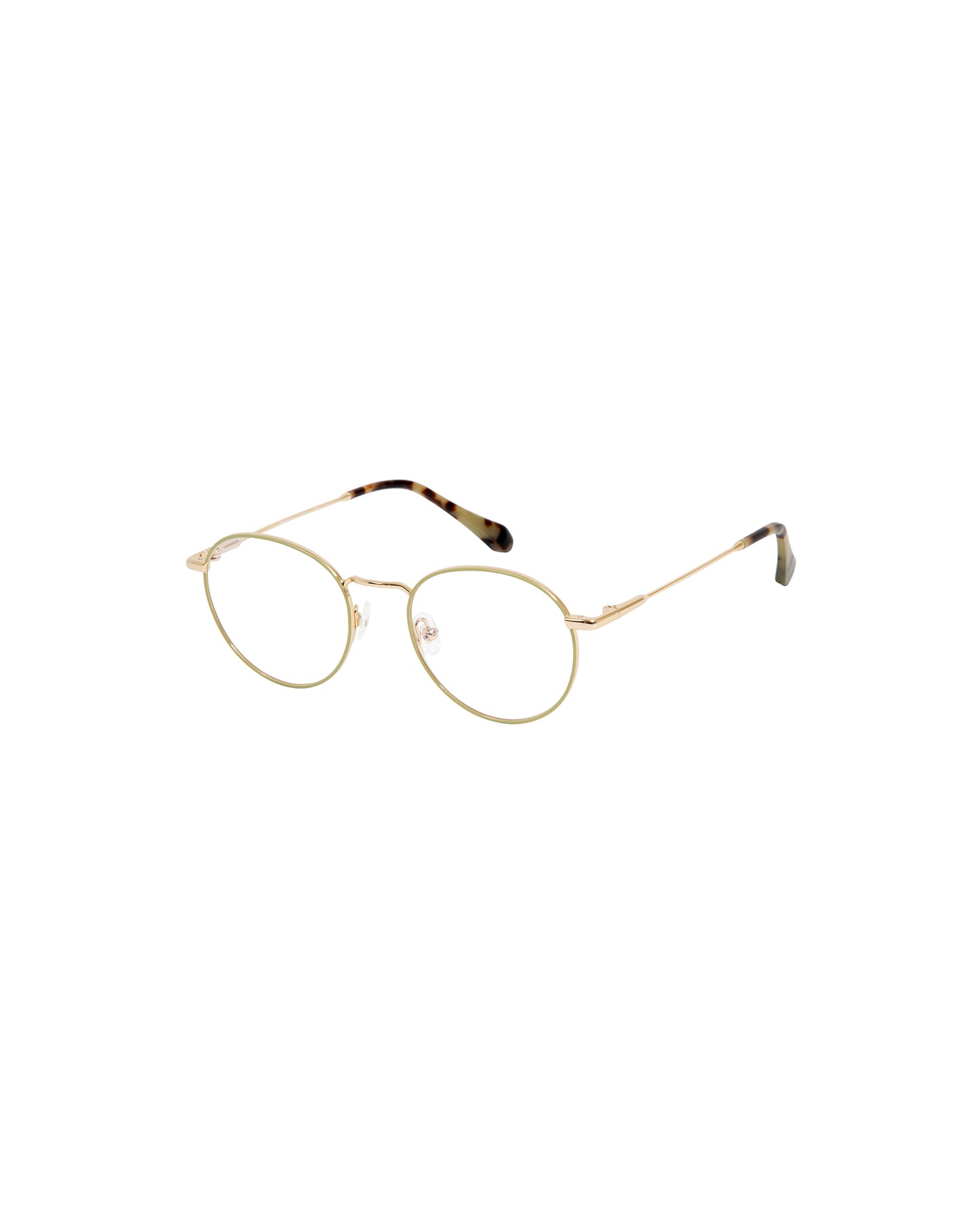QUARTZ: Redondas Metal Verde optical glasses by GIGI STUDIOS 1579