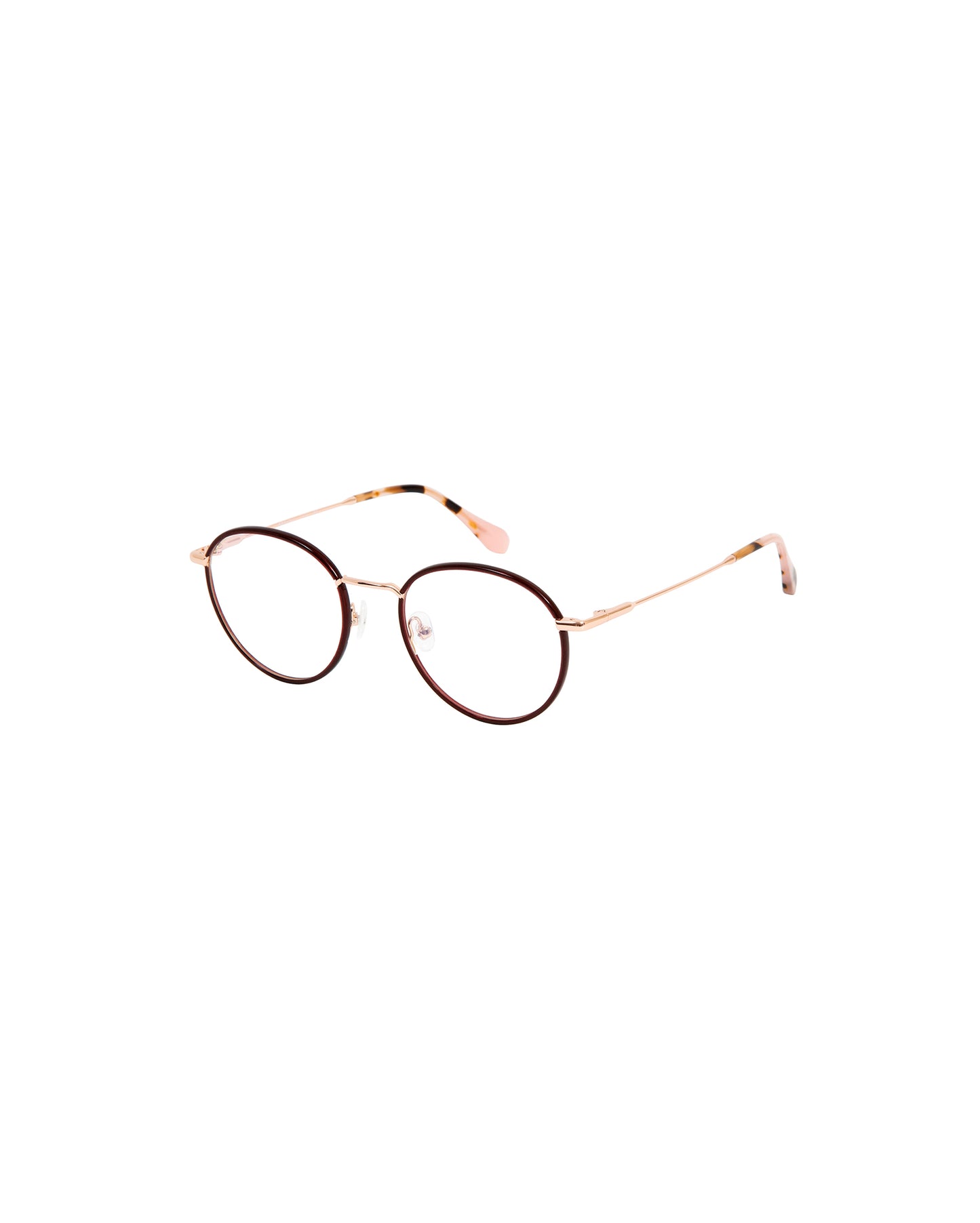 BAILEY: Redondas Acetato-Metal Rojo optical glasses by GIGI STUDIOS 1613