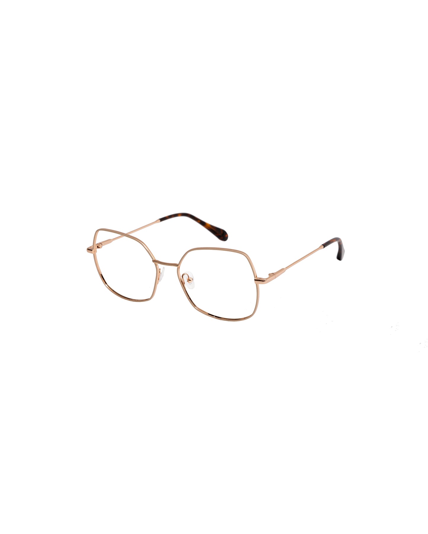 ELIZABETH: Geométricas Metal Marrón optical glasses by GIGI STUDIOS 1648