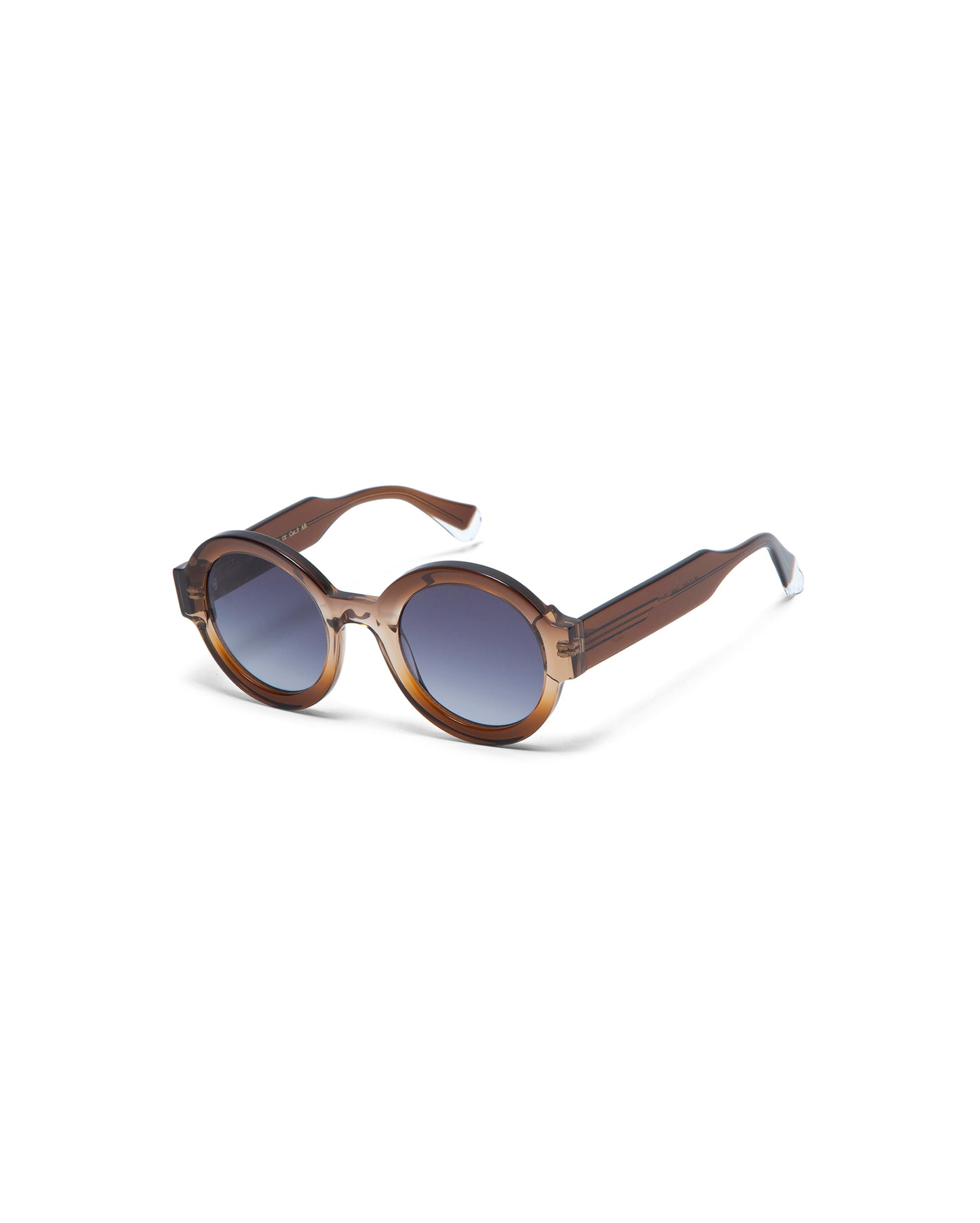 LAURA: Redondas Acetato Marrón sunglasses by GIGI STUDIOS 1662