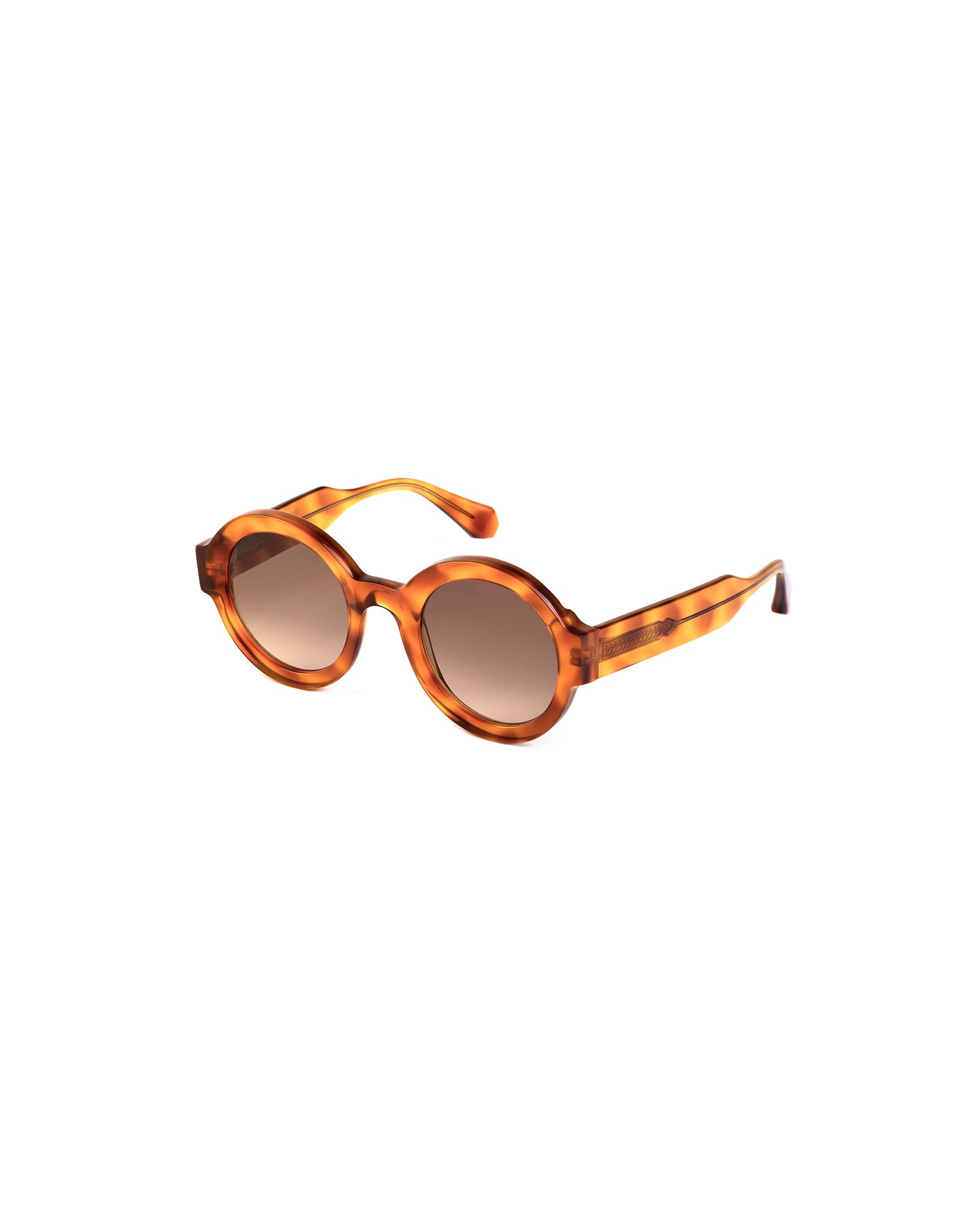 LAURA: Redondas Acetato Marrón sunglasses by GIGI STUDIOS 1688