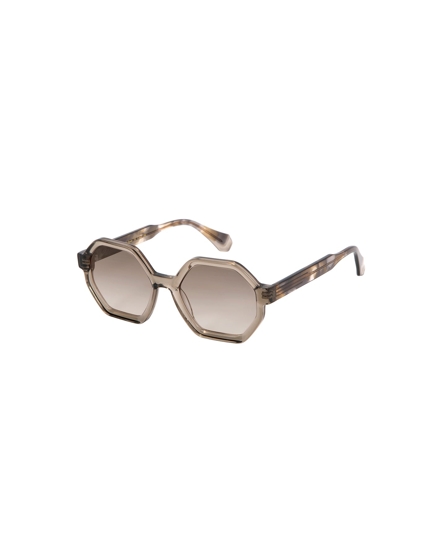 SHIRLEY: Geométricas Acetato Grigio sunglasses by GIGI STUDIOS 1716