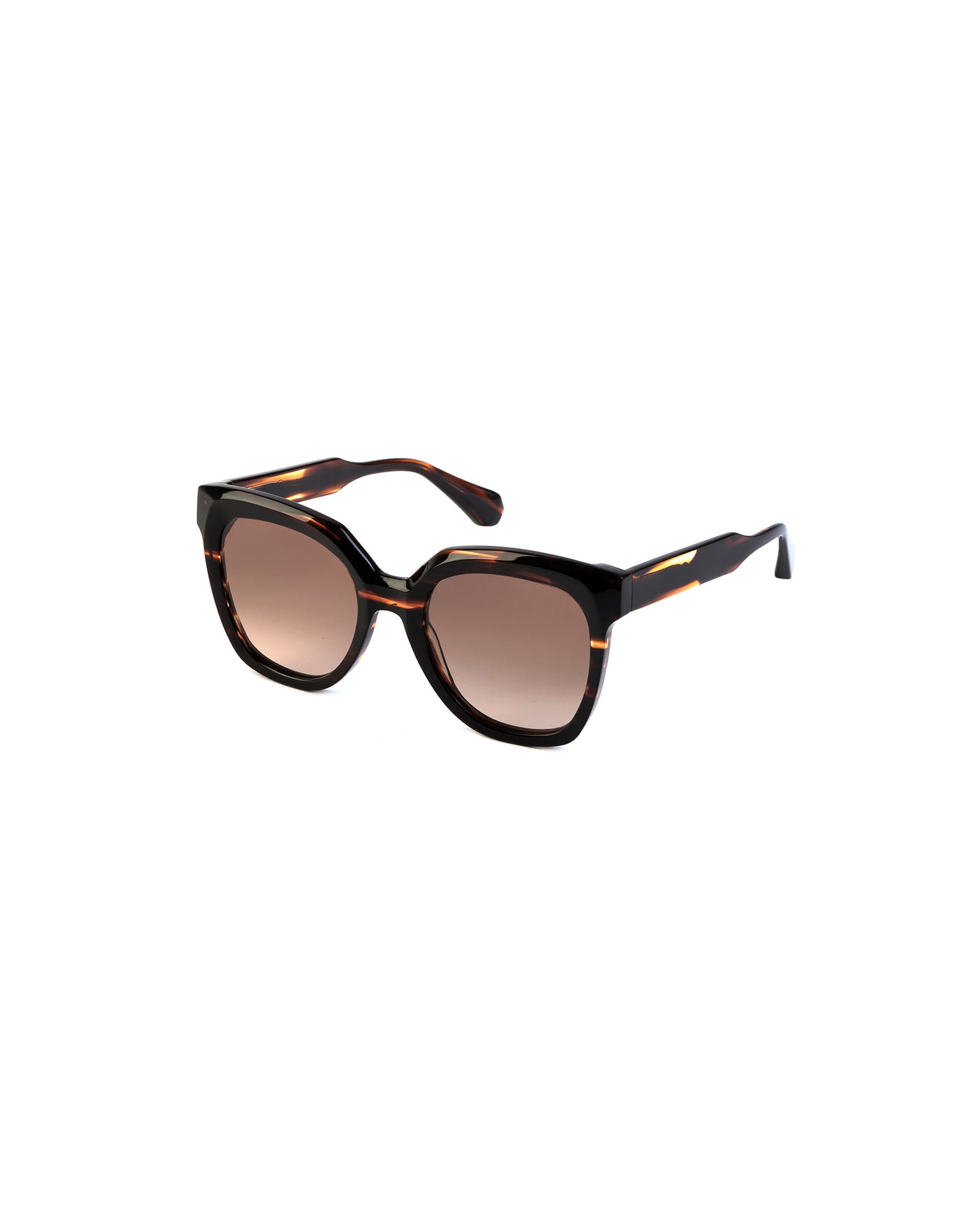 LOUISE: Cuadrada Acetato Marrón sunglasses by GIGI STUDIOS 1751