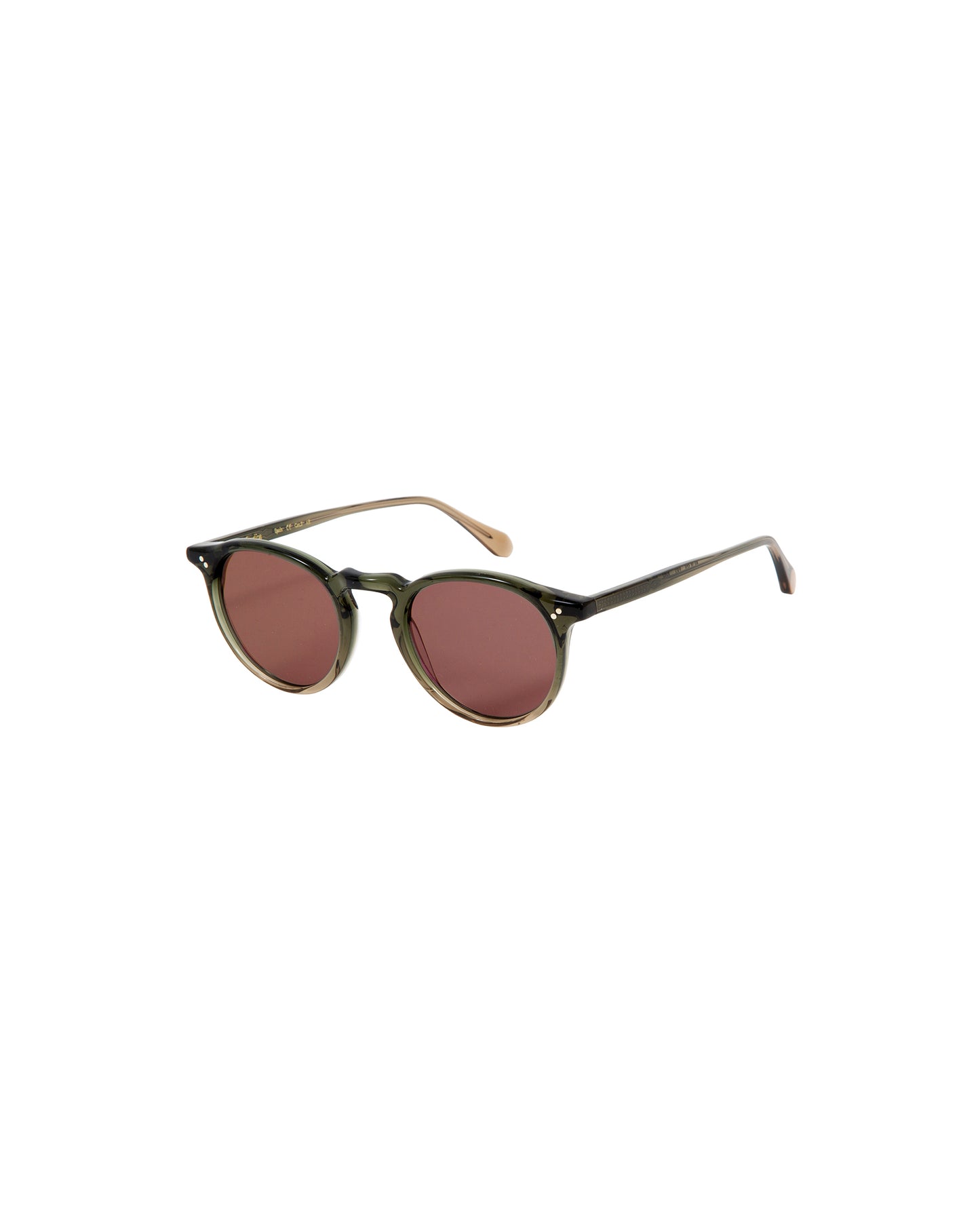 ROY: Redondas Acetato Verde sunglasses by GIGI STUDIOS 1782