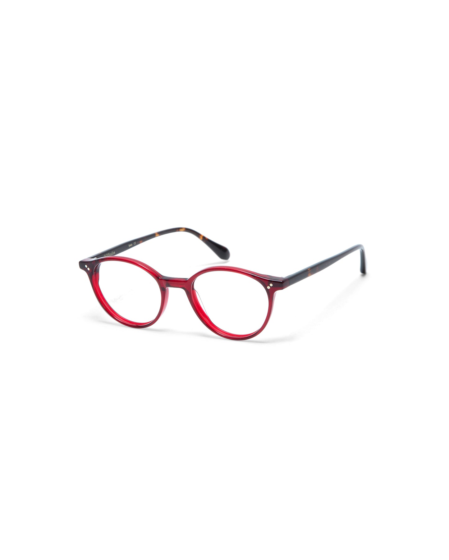 Brooks: Redondas Acetato Rojo optical glasses by GIGI STUDIOS 1820