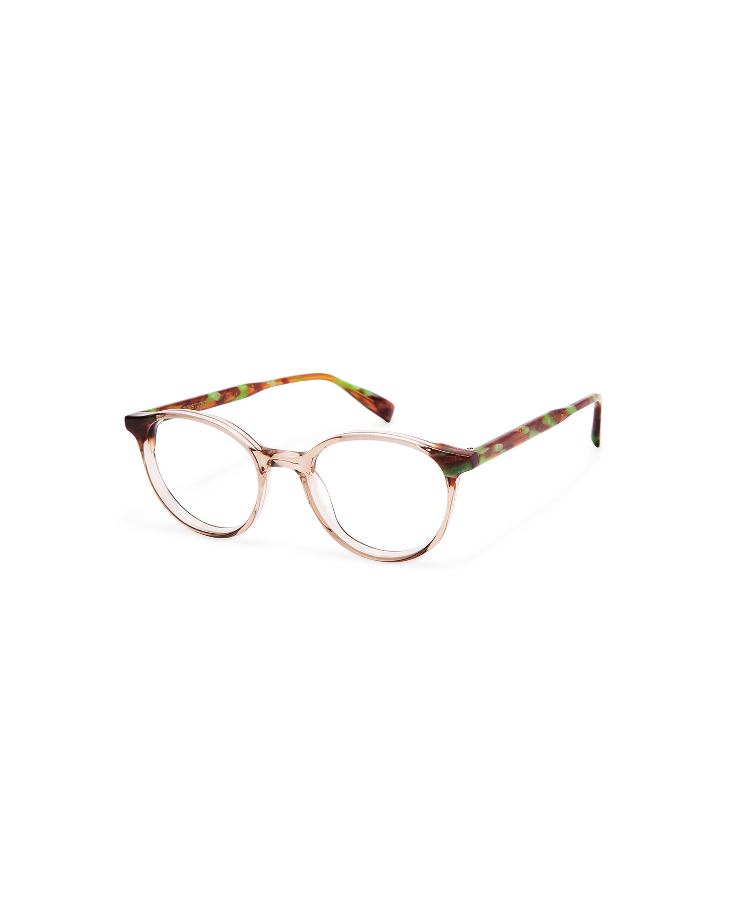 Brooks: Redondas Acetato Transparente optical glasses by GIGI STUDIOS 105