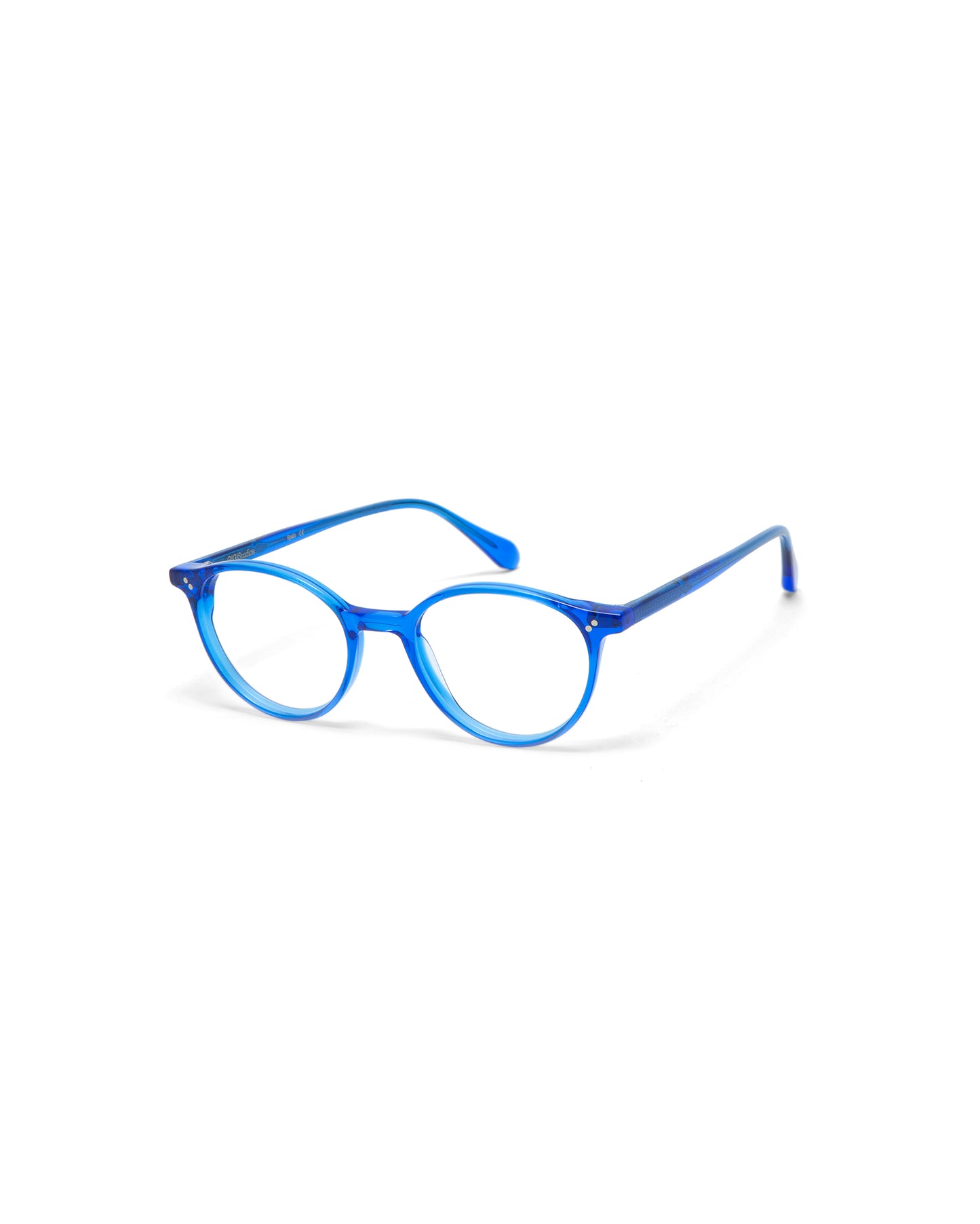 Brooks: Redondas Acetato Azul optical glasses by GIGI STUDIOS 1835