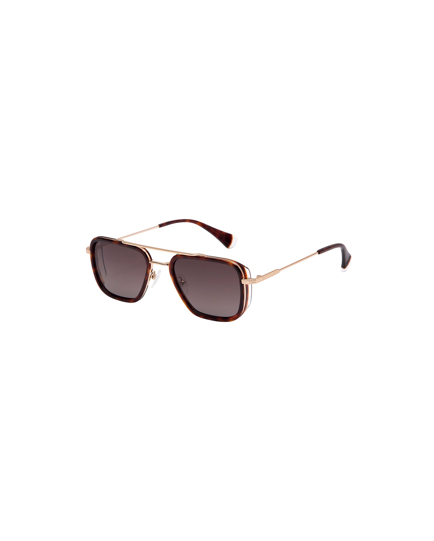 SIMON: Aviador Acetato-Metal Marrón sunglasses by GIGI STUDIOS 1987