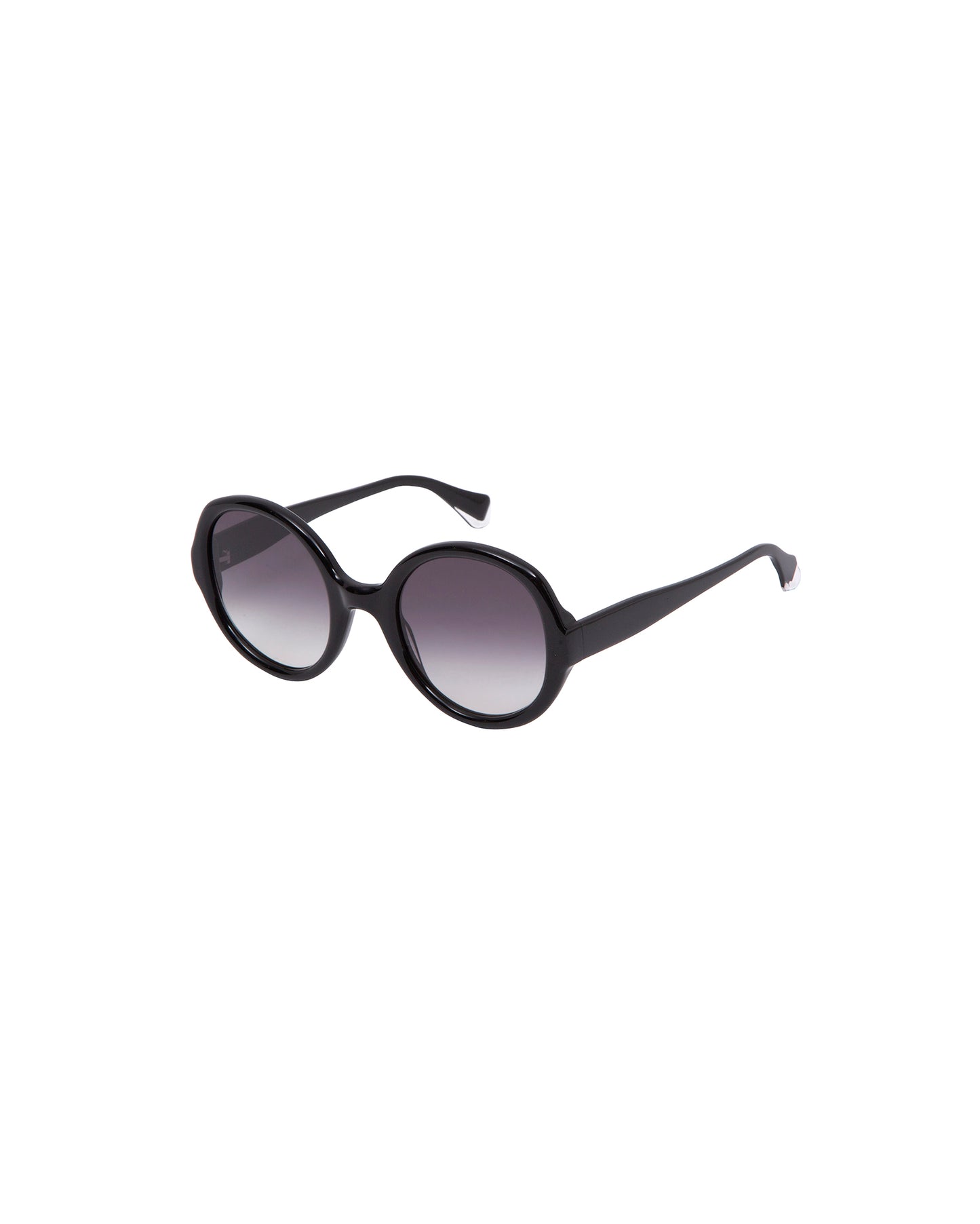 GRECA: Redondas Acetato Noir sunglasses by GIGI STUDIOS 2140