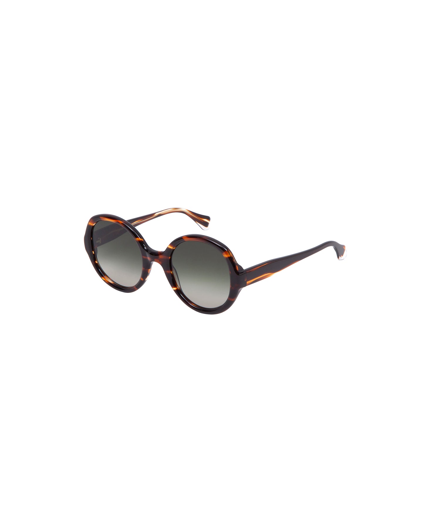 GRECA: Redondas Acetato Havana sunglasses by GIGI STUDIOS 2142