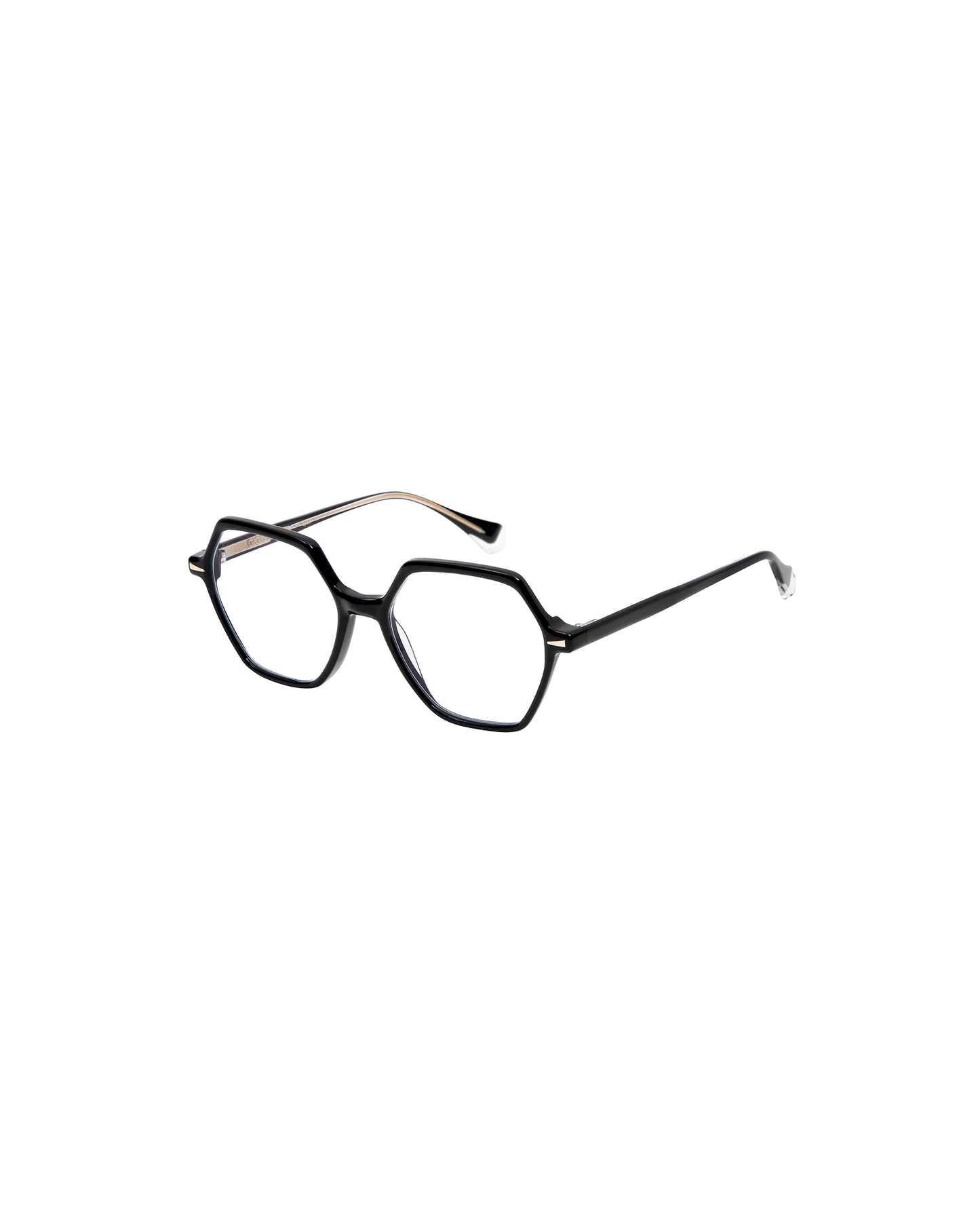 ZINA: Geométricas Acetato Noir optical glasses by GIGI STUDIOS 2148