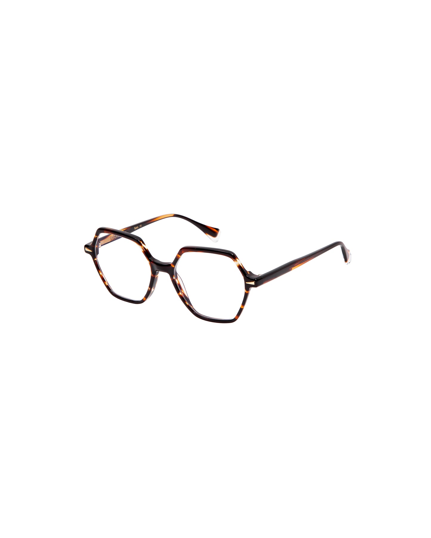 ZINA: Geométricas Acetato Marrón optical glasses by GIGI STUDIOS 2150