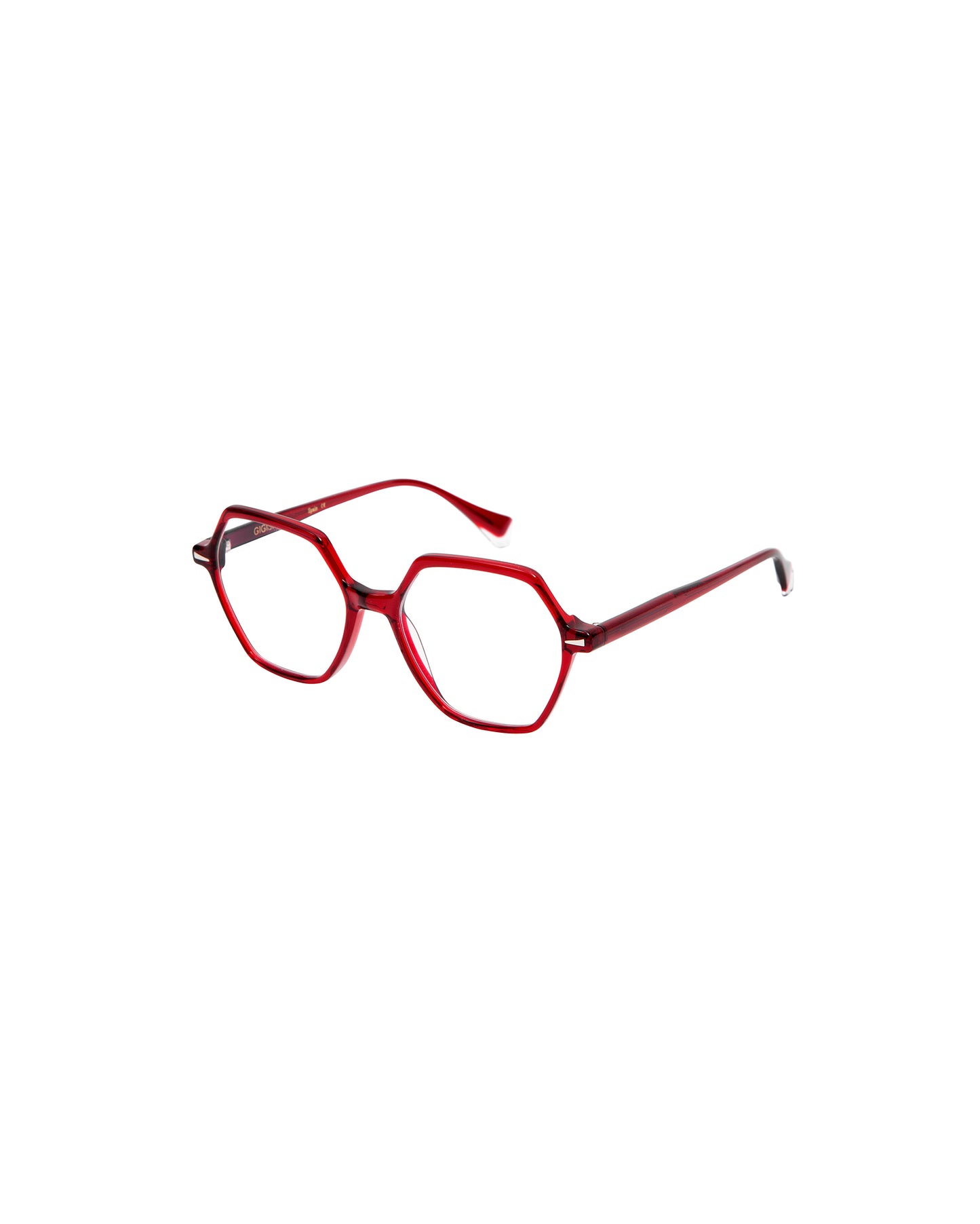 ZINA: Geométricas Acetato Rojo optical glasses by GIGI STUDIOS 2152