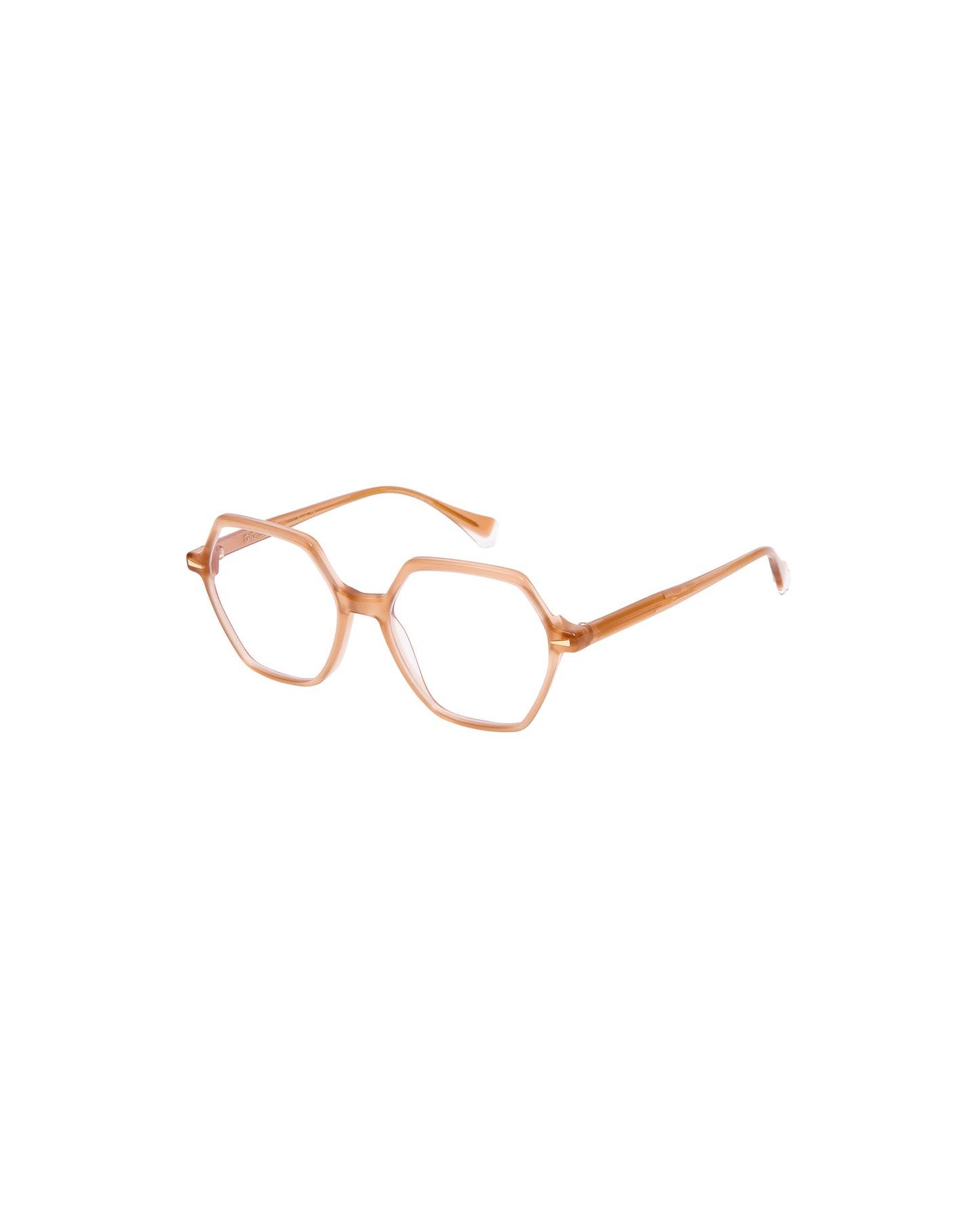 ZINA: Geométricas Acetato Marrón optical glasses by GIGI STUDIOS 2154