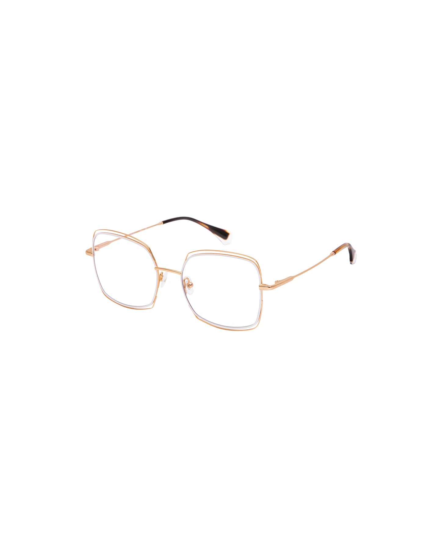 CURTIS: Cuadrada Metal Blanco optical glasses by GIGI STUDIOS 2158