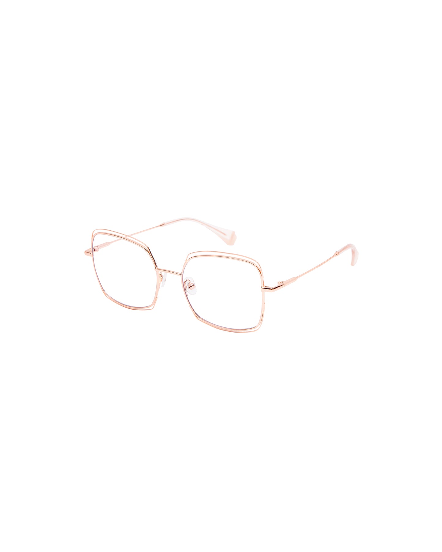 CURTIS: Cuadrada Metal Rosa optical glasses by GIGI STUDIOS 2160