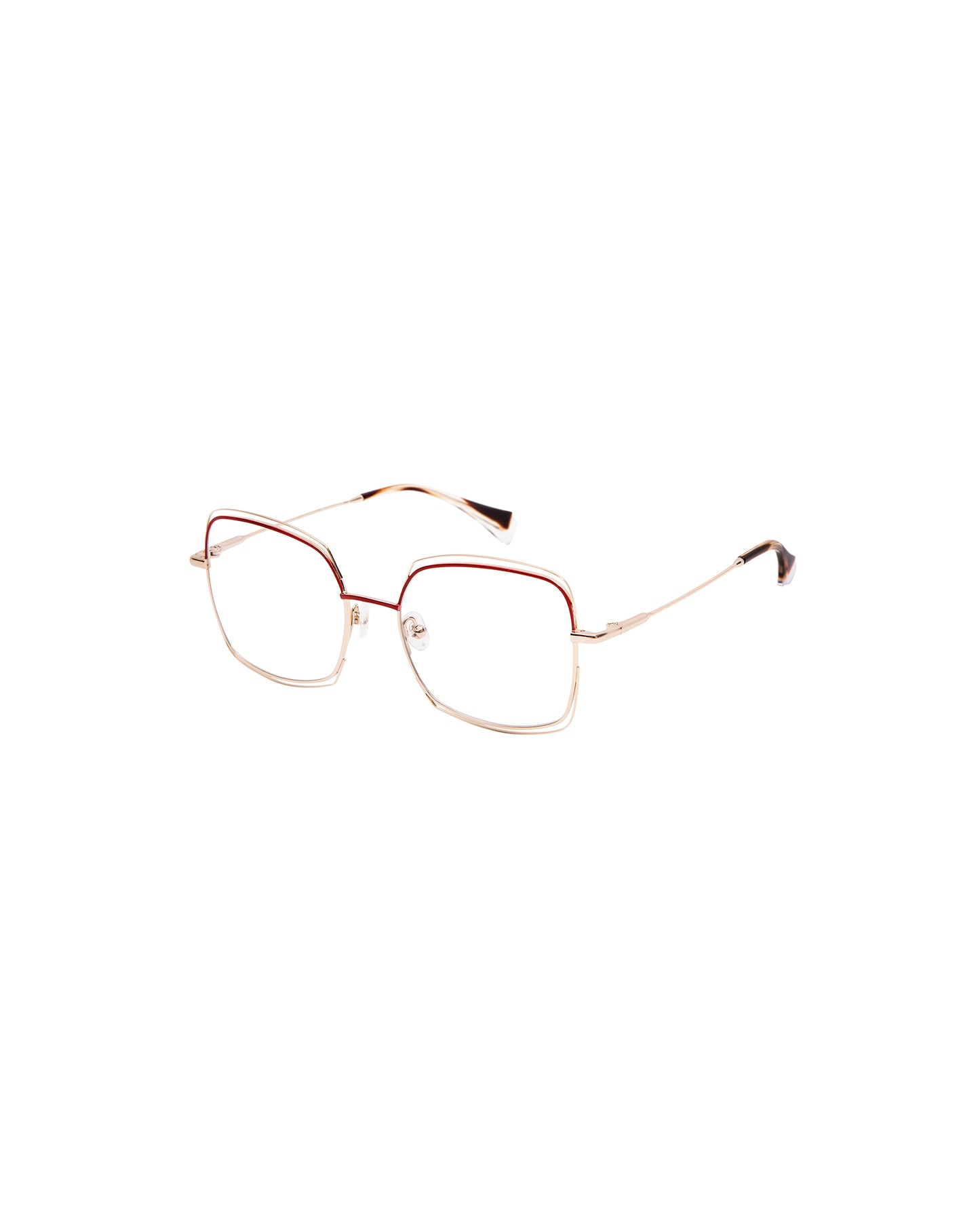 CURTIS: Cuadrada Metal Rojo optical glasses by GIGI STUDIOS 2162