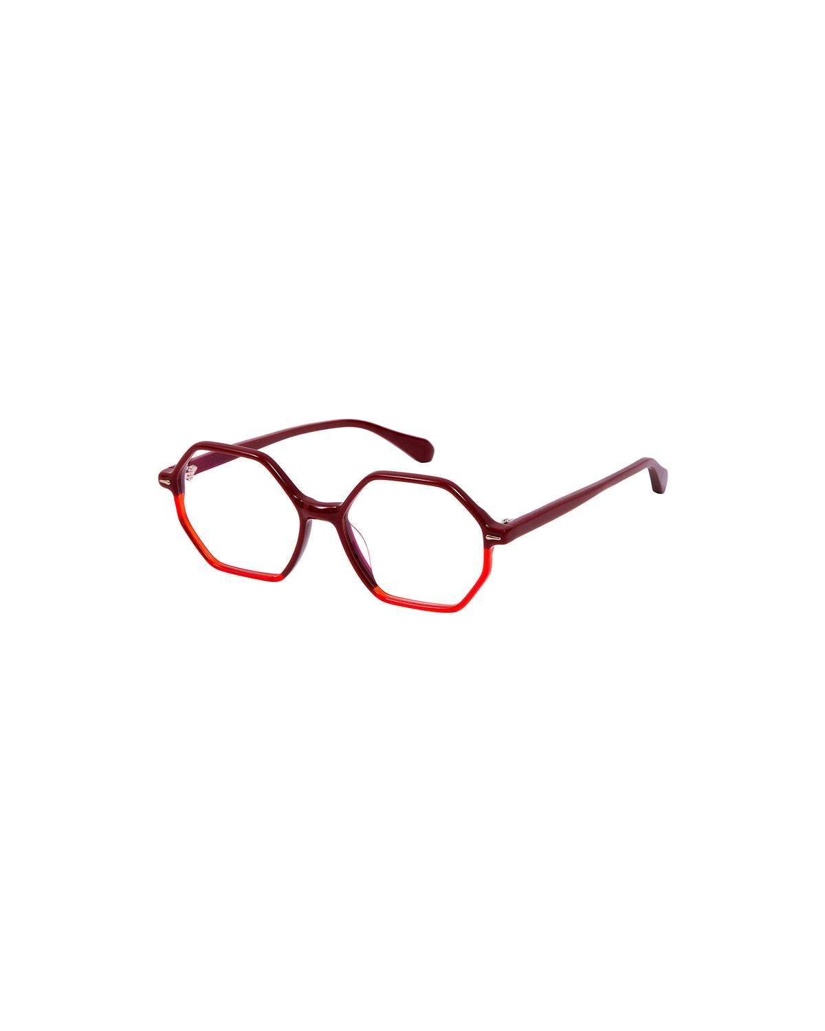ZOE: Geométricas Acetato Rojo optical glasses by GIGI STUDIOS 2195