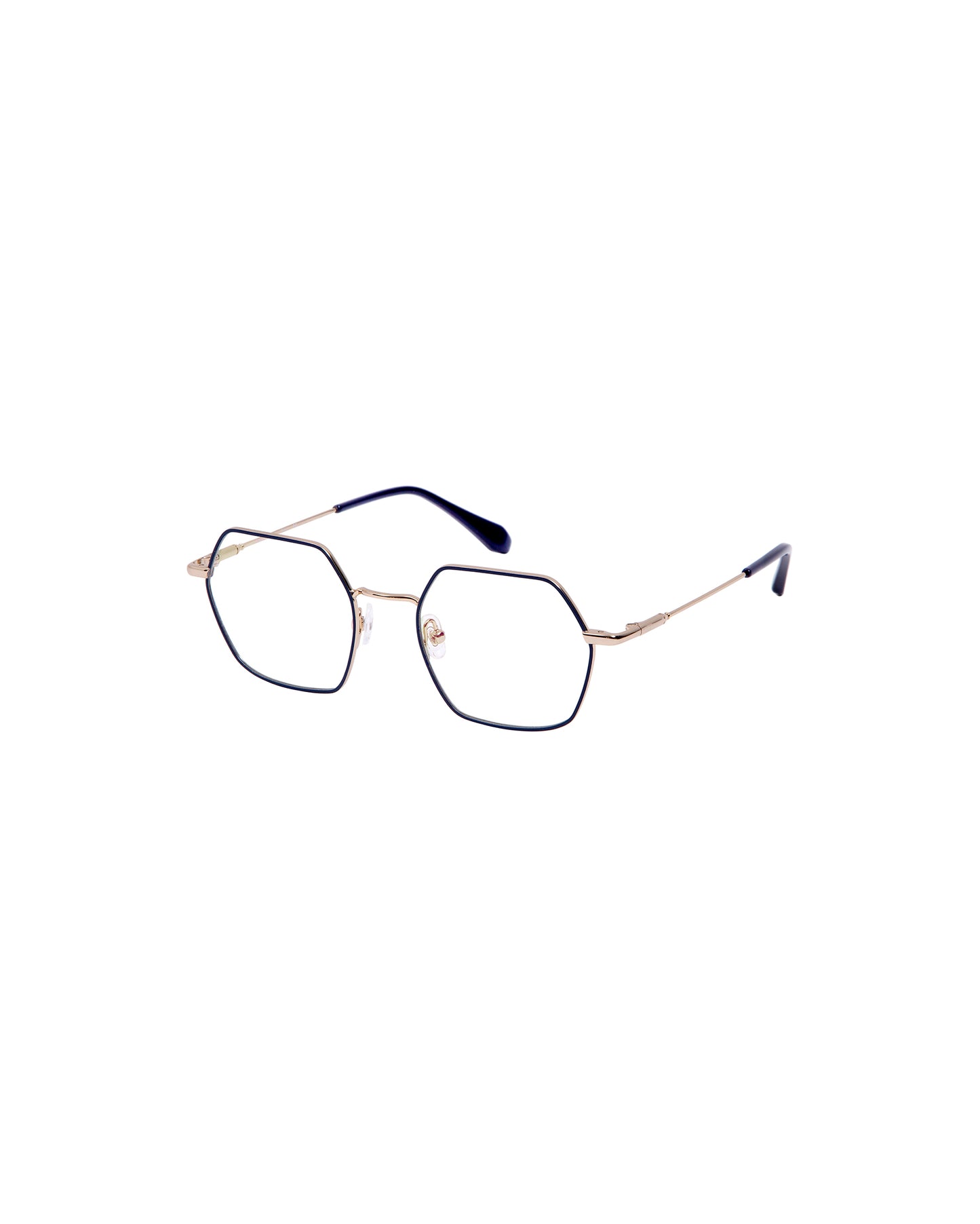 MOON: Geométricas Metal Azul optical glasses by GIGI STUDIOS 2250