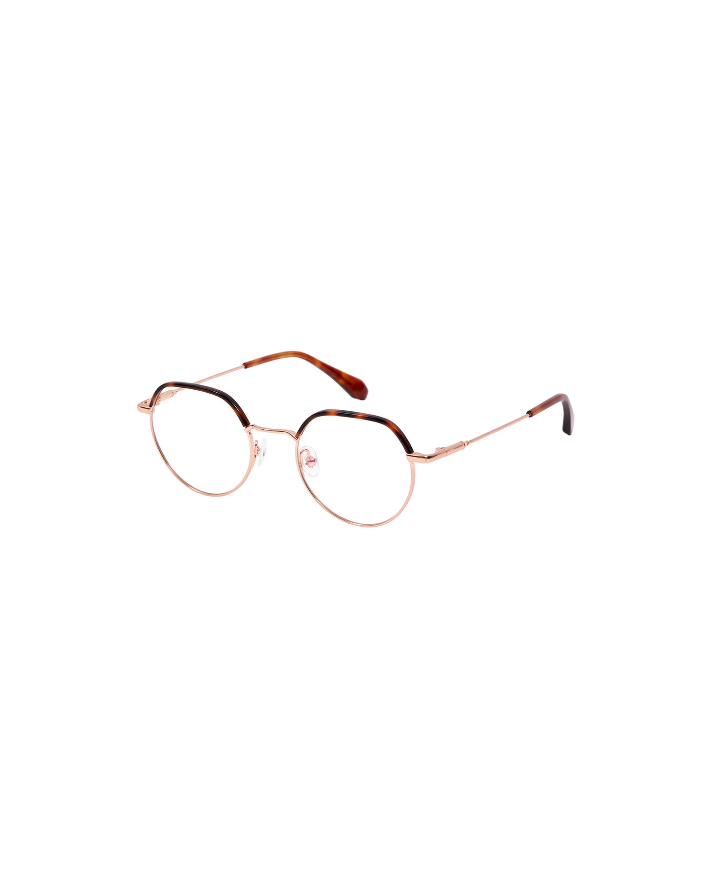 MAYA: Redondas Acetato-Metal Havana optical glasses by GIGI STUDIOS 2256