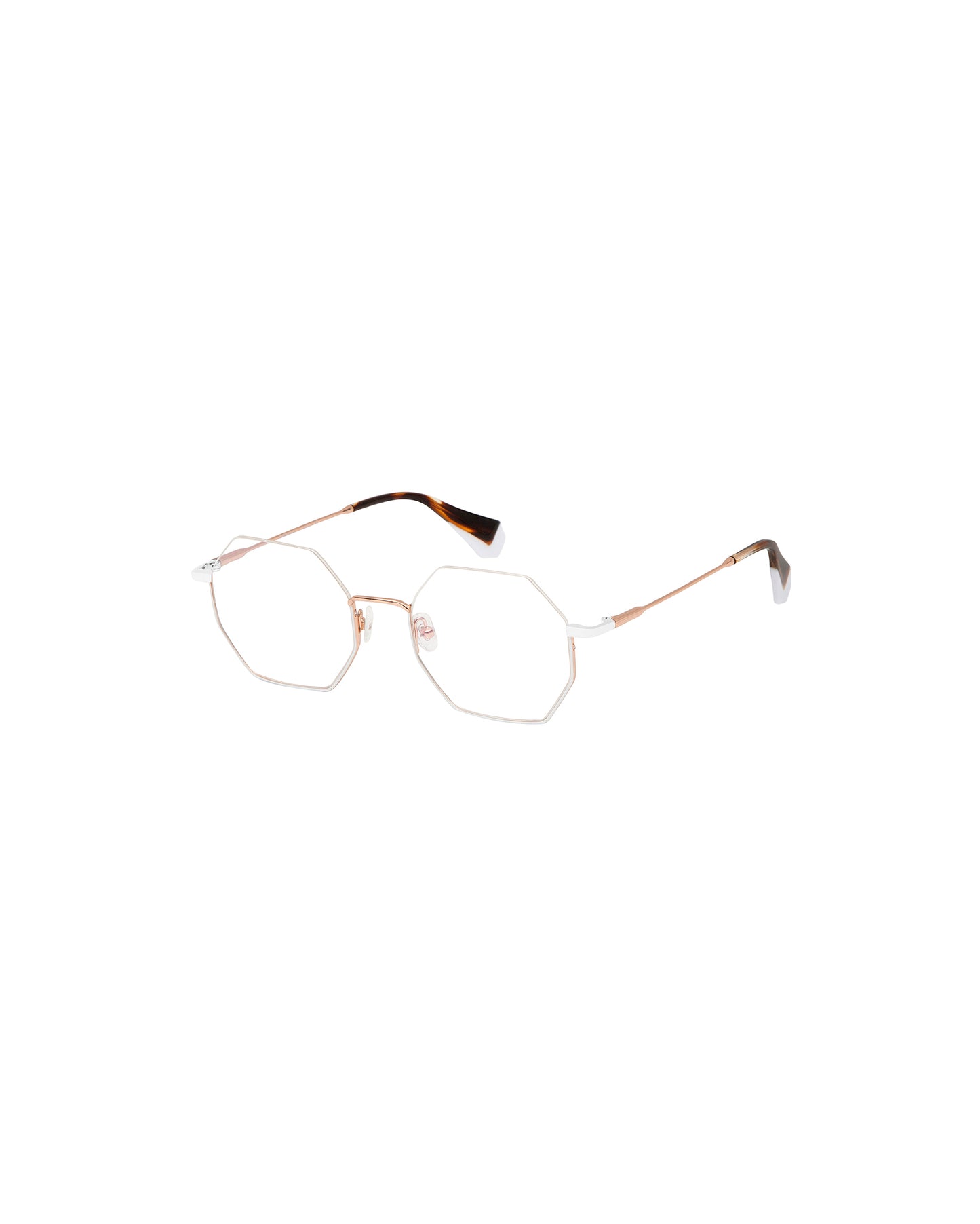 ENARA: Geométricas Metal Blanco optical glasses by GIGI STUDIOS 2332