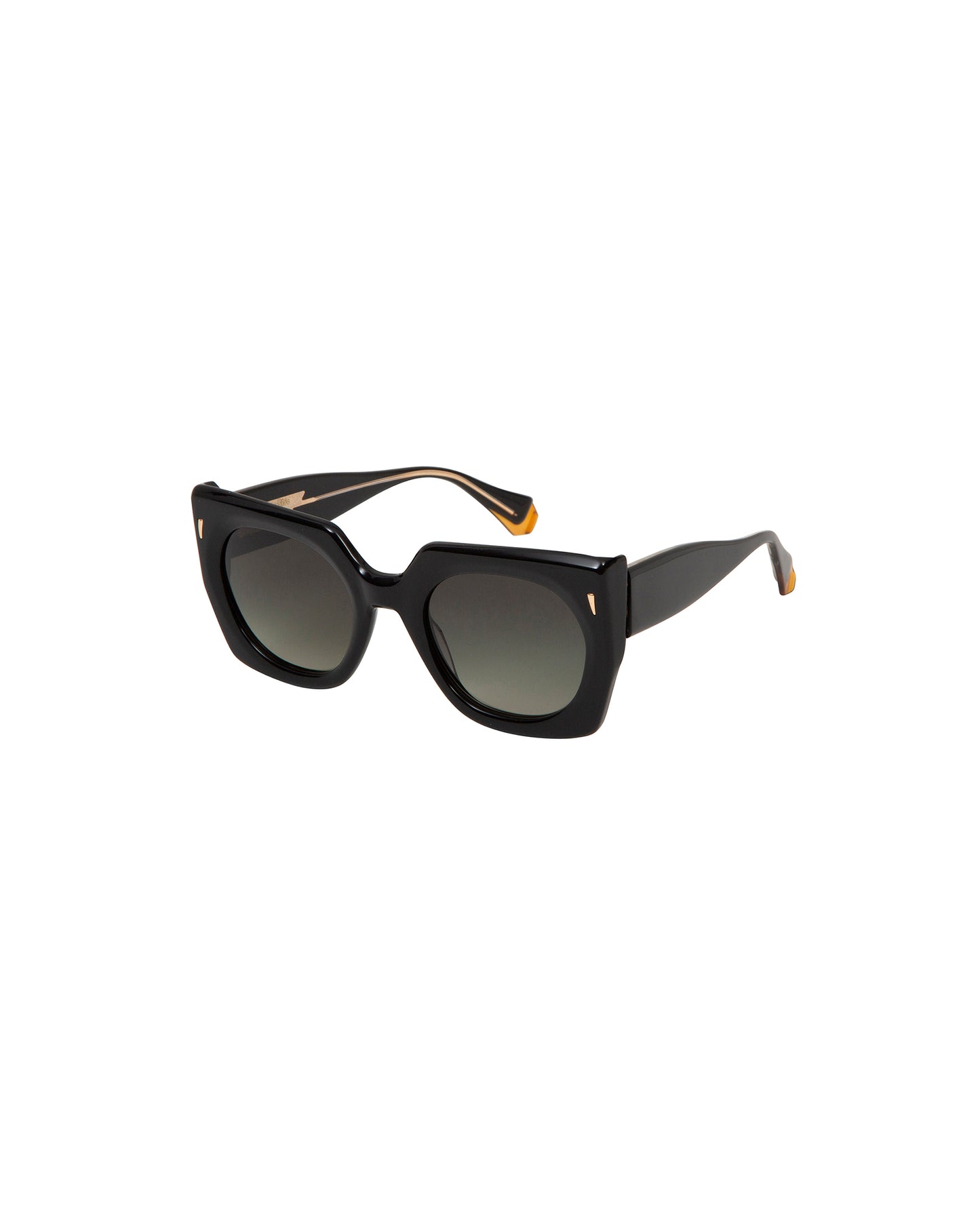 HARPER: Cuadrada Acetato Noir sunglasses by GIGI STUDIOS 2349