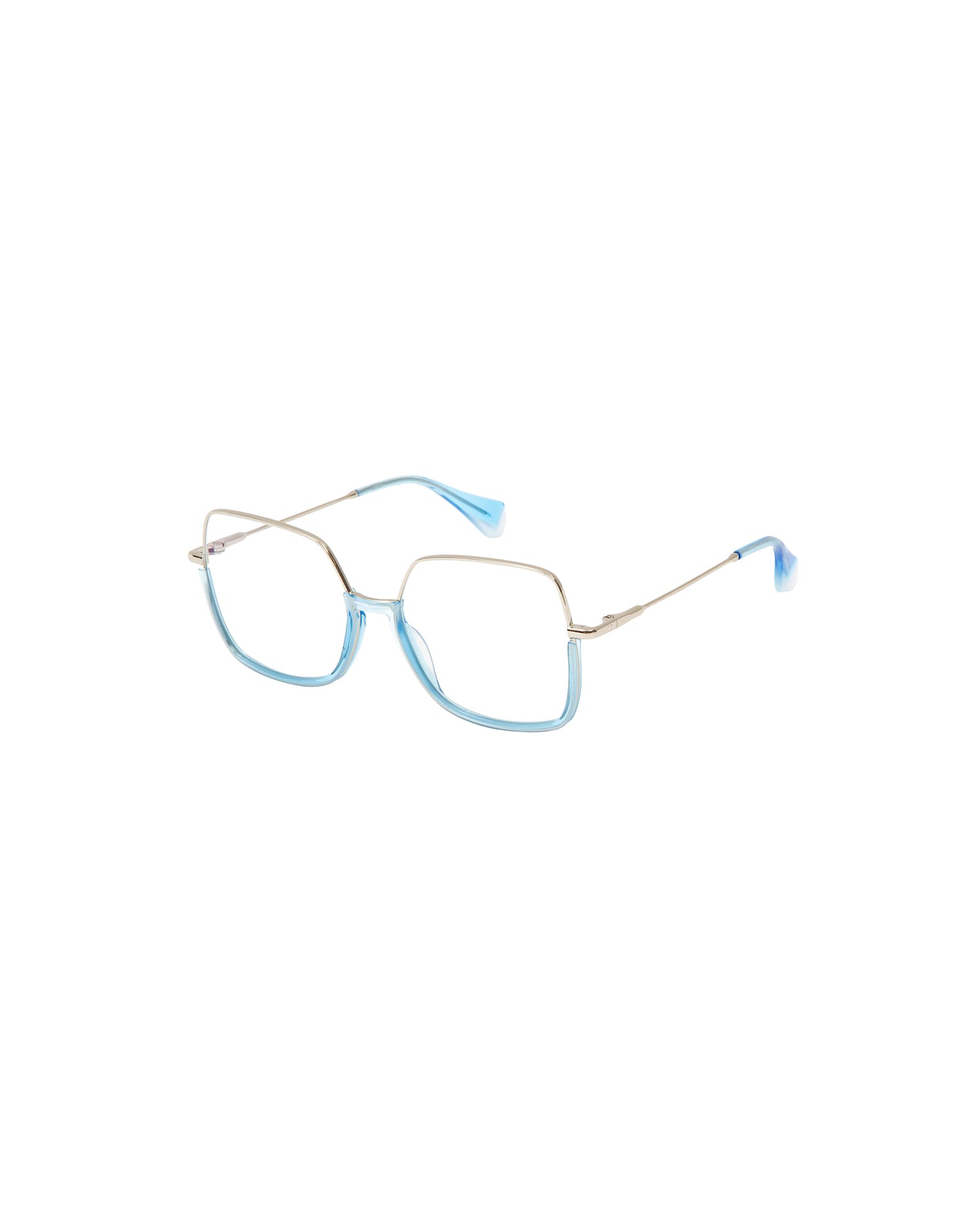 PIPA: Cuadrada Acetato-Metal Dark Silver optical glasses by GIGI STUDIOS 2368