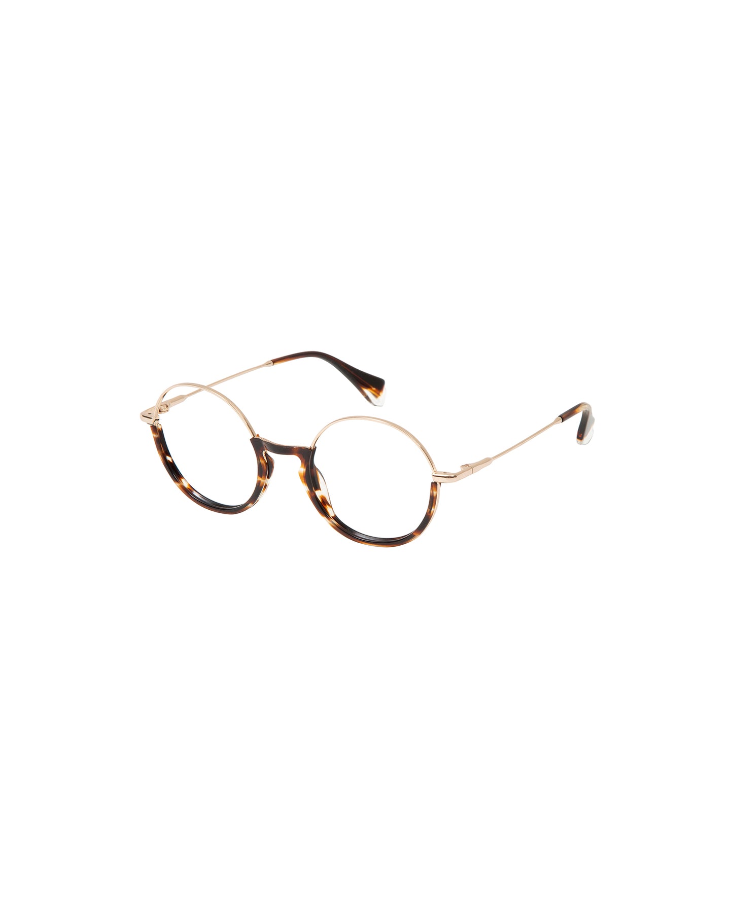 IBIS: Redondas Acetato-Metal Havana optical glasses by GIGI STUDIOS 2374