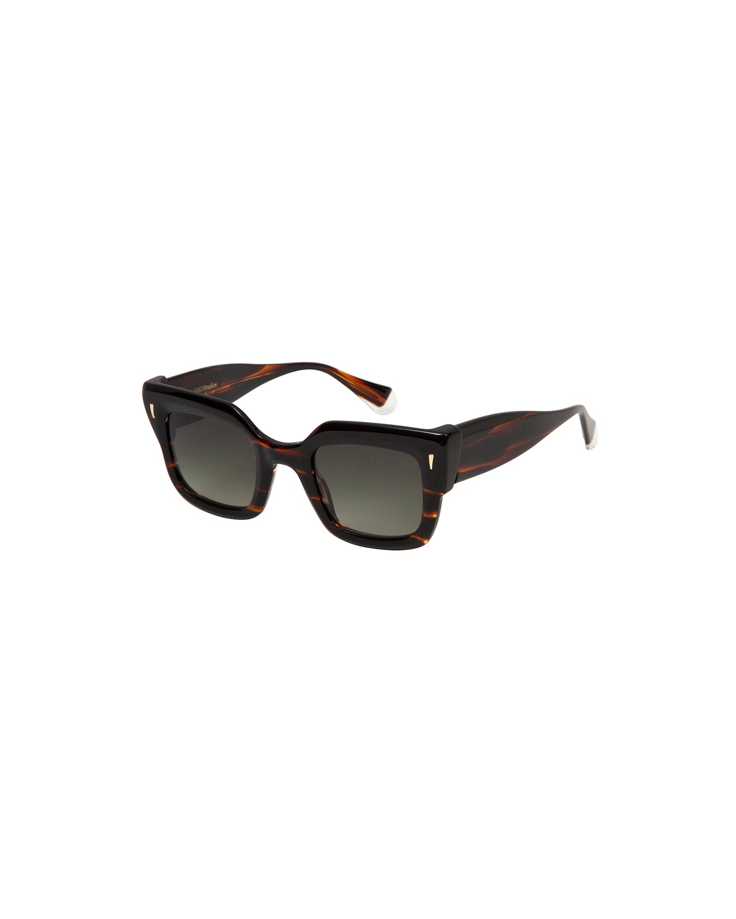 CIRA: Cuadrada Acetato Havana sunglasses by GIGI STUDIOS 2397