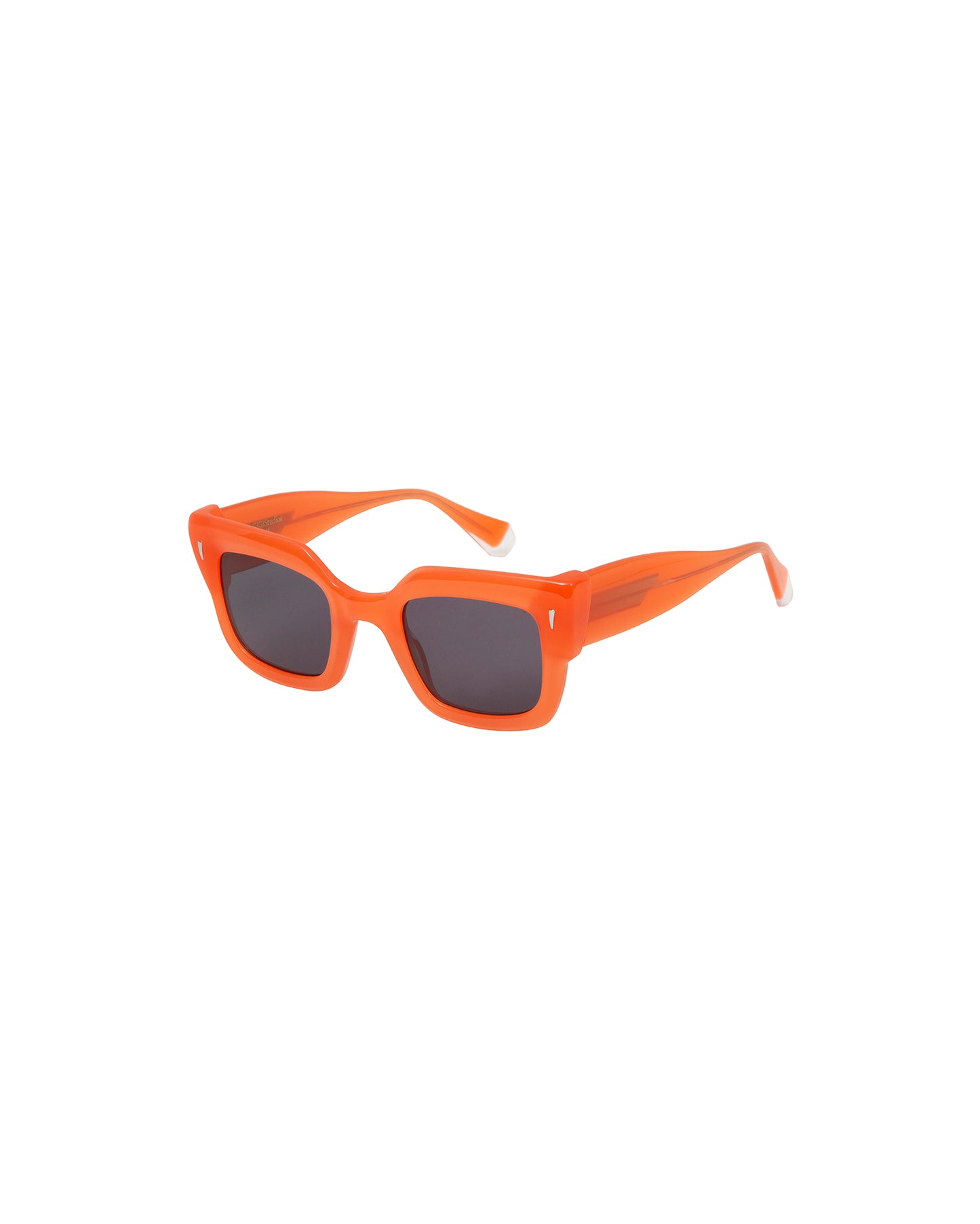CIRA: Cuadrada Acetato Orange sunglasses by GIGI STUDIOS 2399