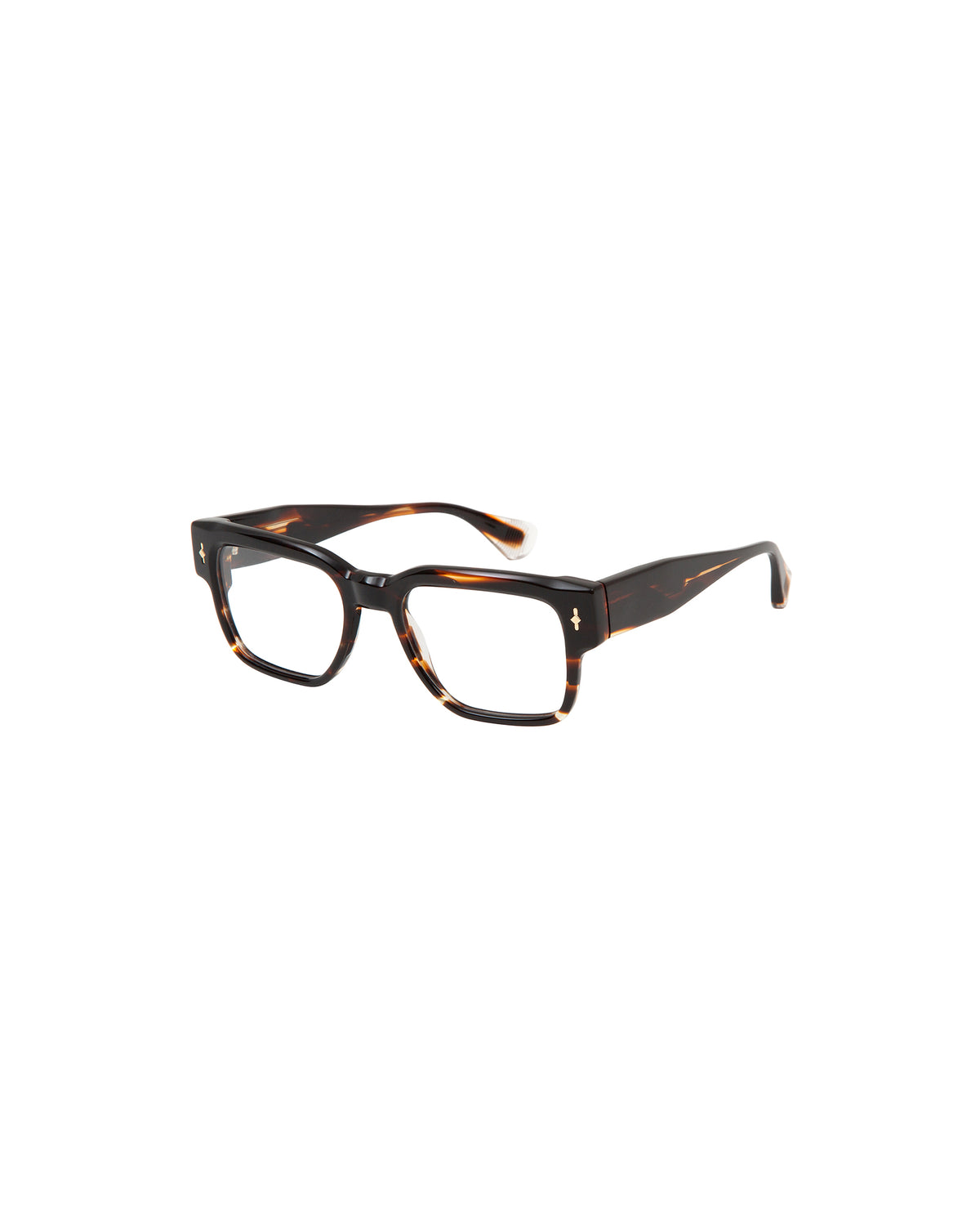 PRINCE: Cuadrada Acetato Marrón optical glasses by GIGI STUDIOS 2403
