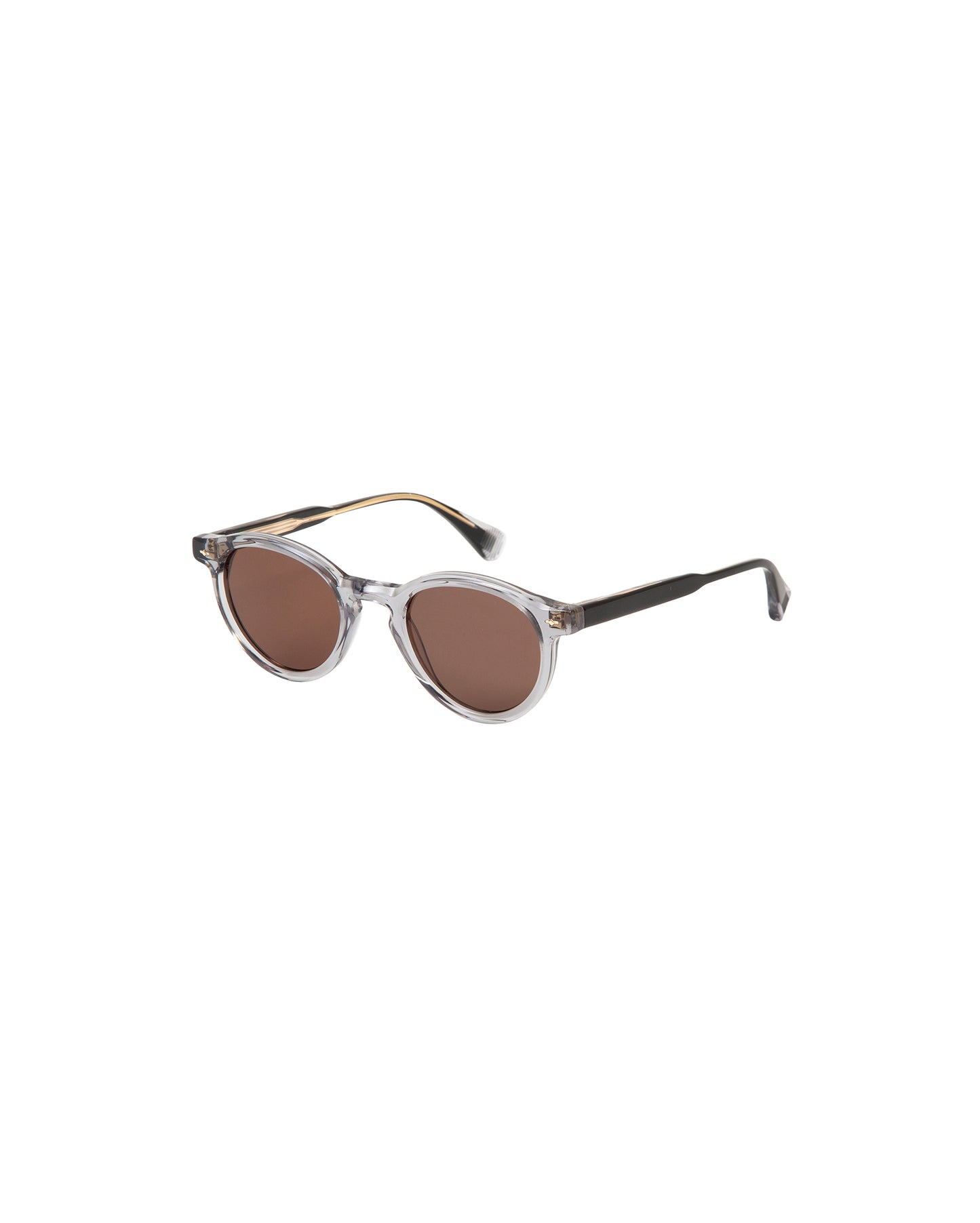 STEWART: Redondas Acetato Grigio sunglasses by GIGI STUDIOS 2435