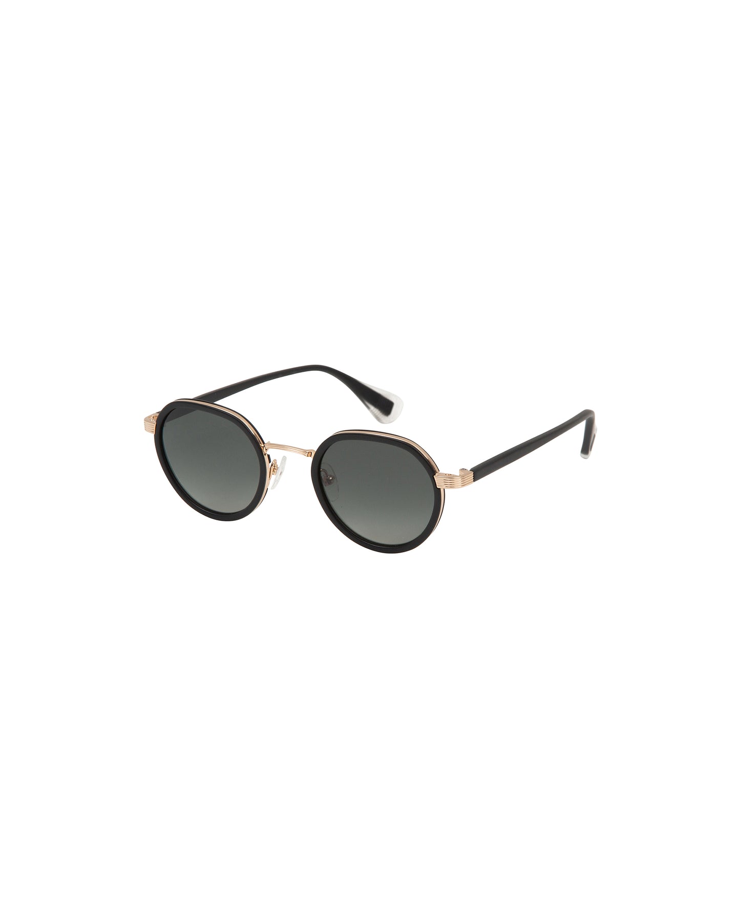 MONET: Redondas Acetato-Metal Noir sunglasses by GIGI STUDIOS 2449