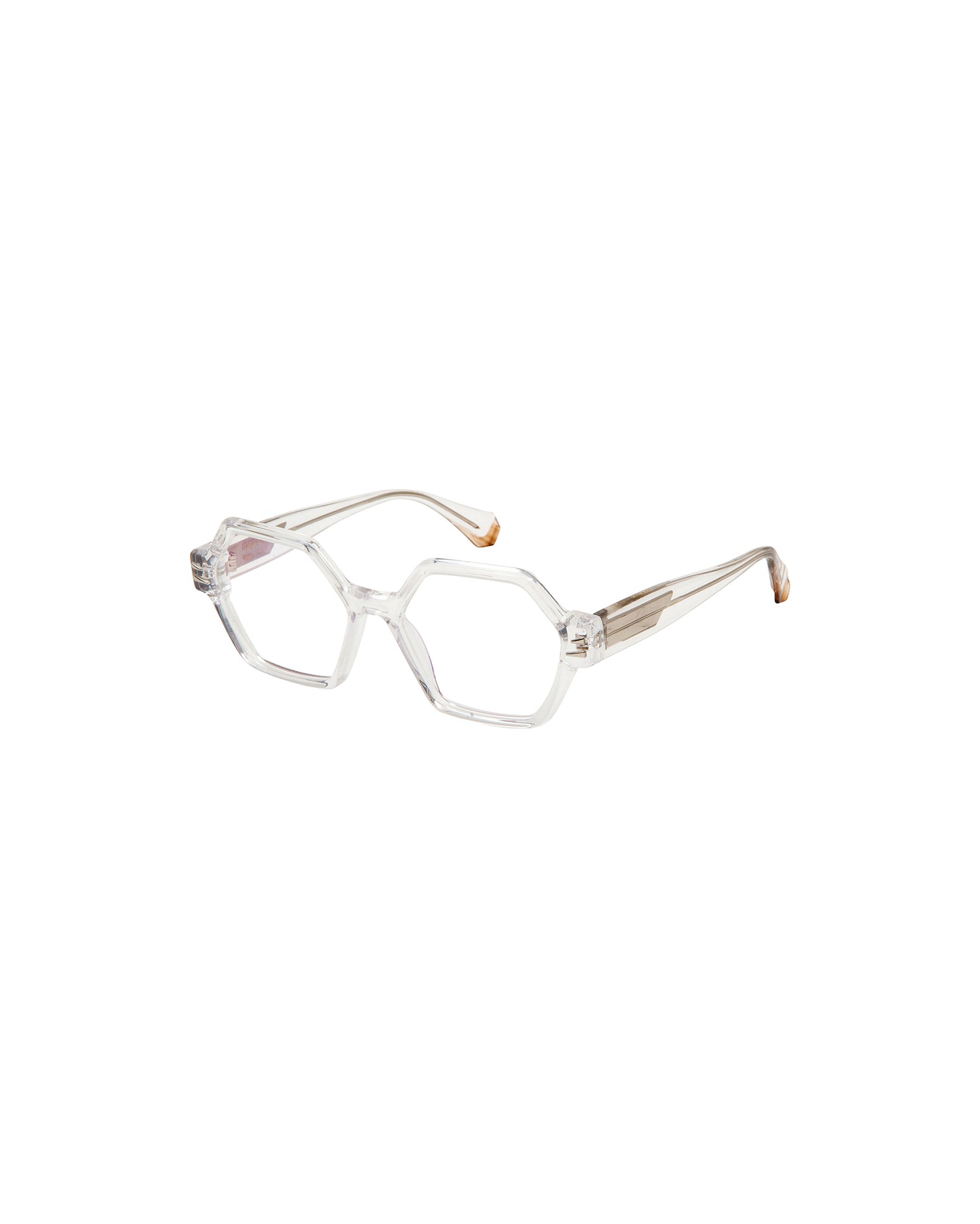 ROMA: Geométricas Acetato Blanco optical glasses by GIGI STUDIOS 2467
