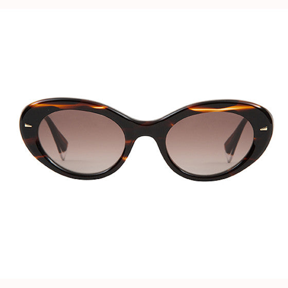 GIULIETTA: Cat Eye Acetato Marrón sunglasses by GIGI STUDIOS 1