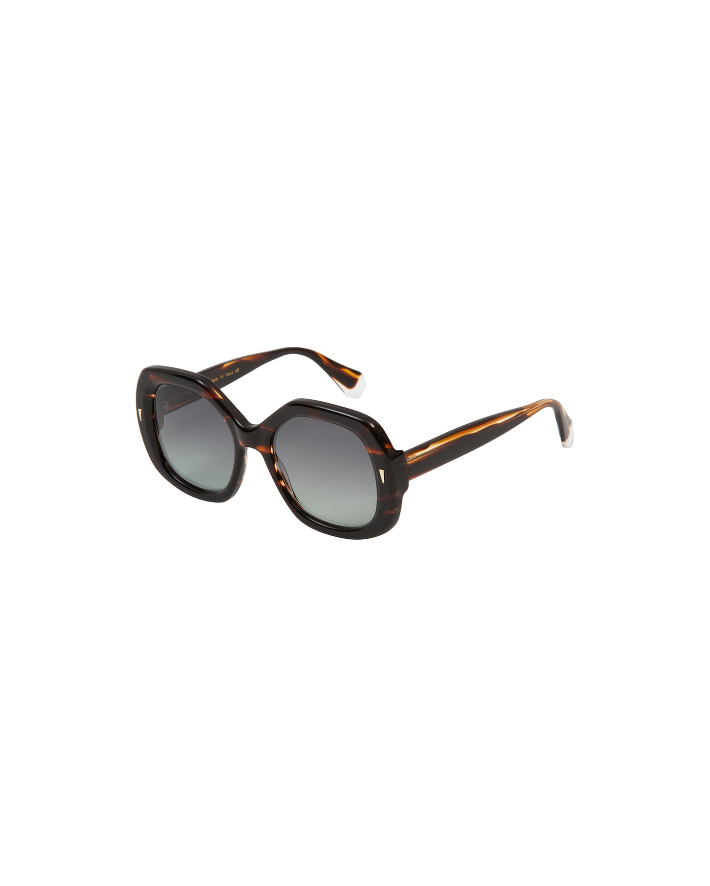 CHIARA: Cuadrada Acetato Marrón sunglasses by GIGI STUDIOS 2481