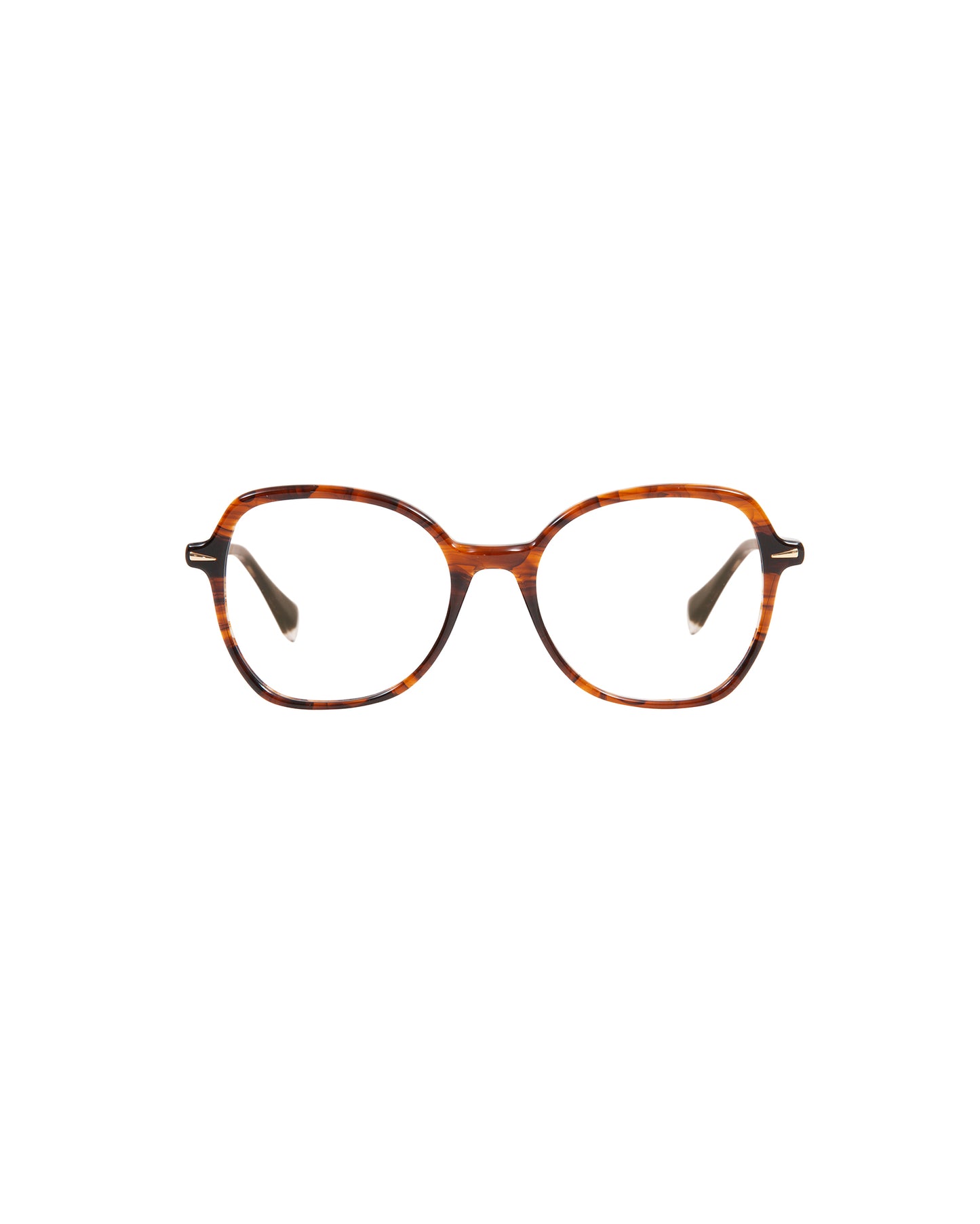 ELMA: Geométricas Acetato Marrón optical glasses by GIGI STUDIOS 2487