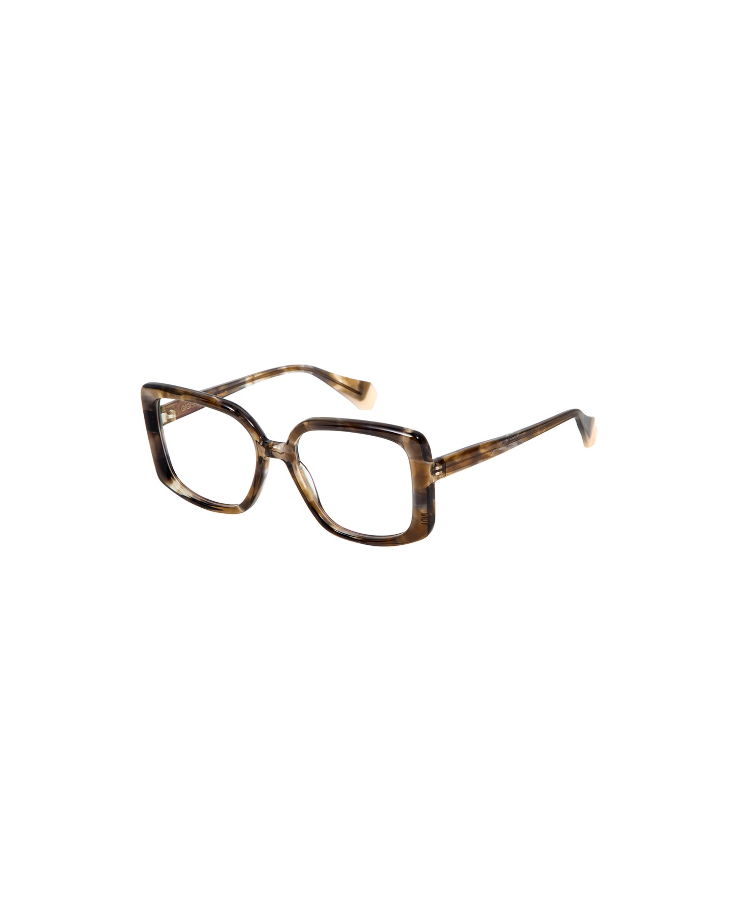 SIRA: Cuadrada Acetato Marrón optical glasses by GIGI STUDIOS 2508