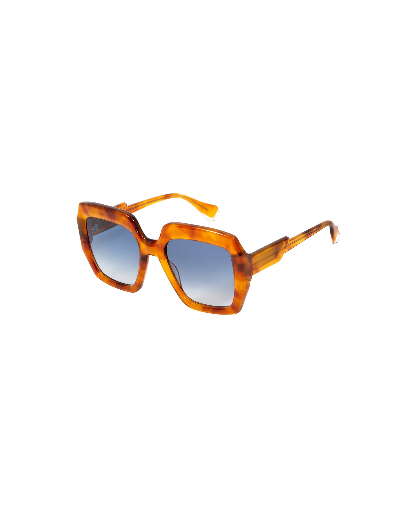 GIA: Cuadrada Acetato Orange sunglasses by GIGI STUDIOS 2531