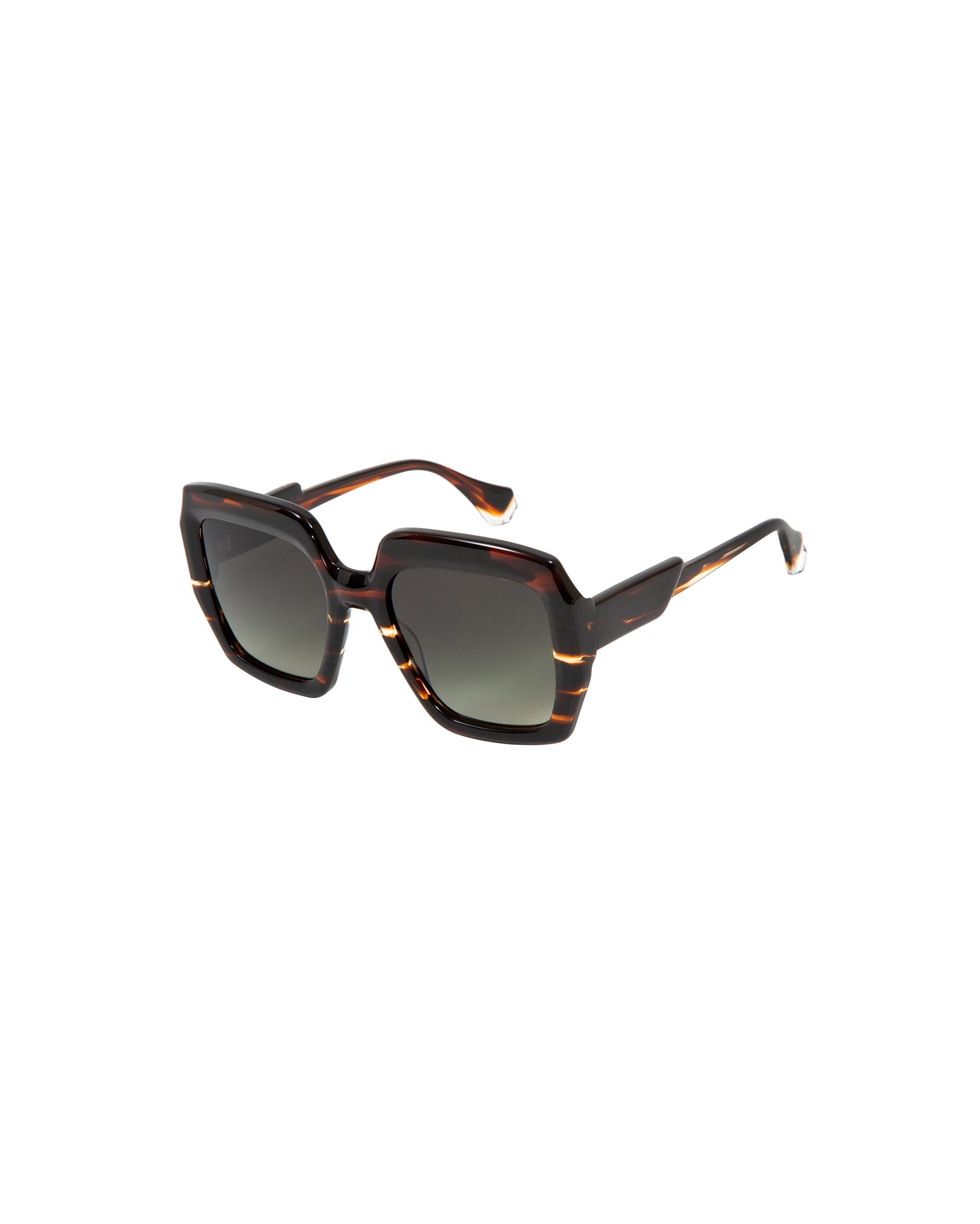 GIA: Cuadrada Acetato Marrón sunglasses by GIGI STUDIOS 2534