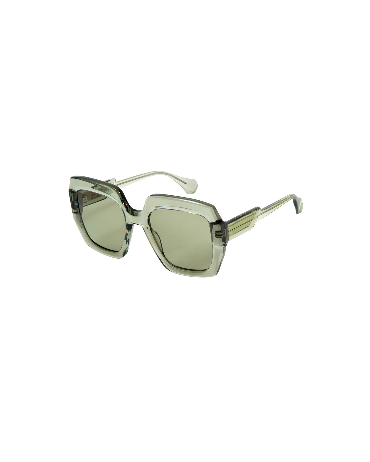GIA: Cuadrada Acetato Verde sunglasses by GIGI STUDIOS 2536