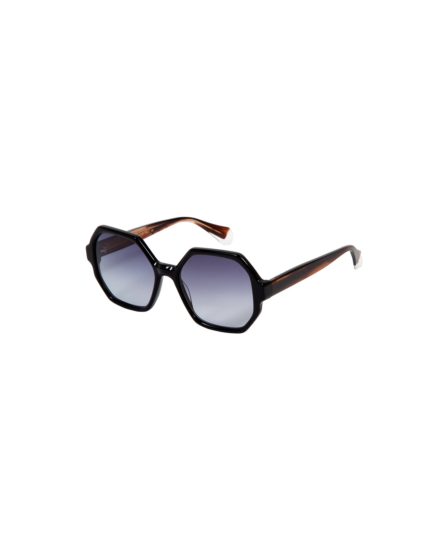 VERA: Geométricas Acetato Noir sunglasses by GIGI STUDIOS 2538