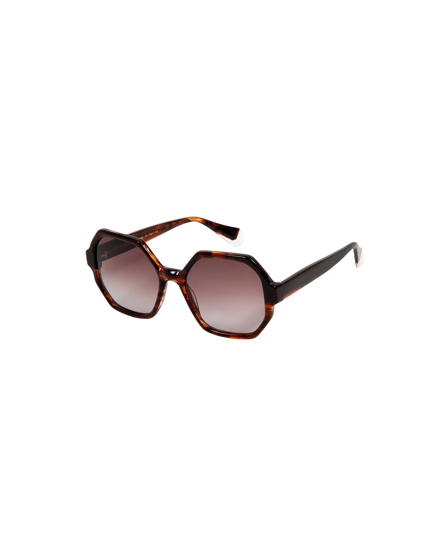 VERA: Geométricas Acetato Marrón sunglasses by GIGI STUDIOS 2540