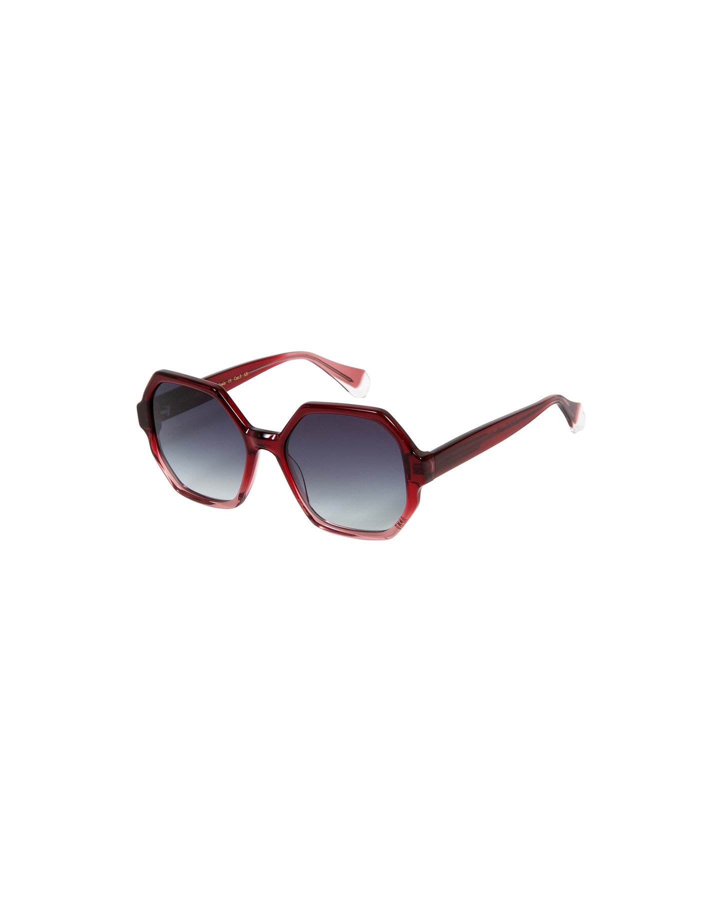 VERA: Geométricas Acetato Rojo sunglasses by GIGI STUDIOS 2542