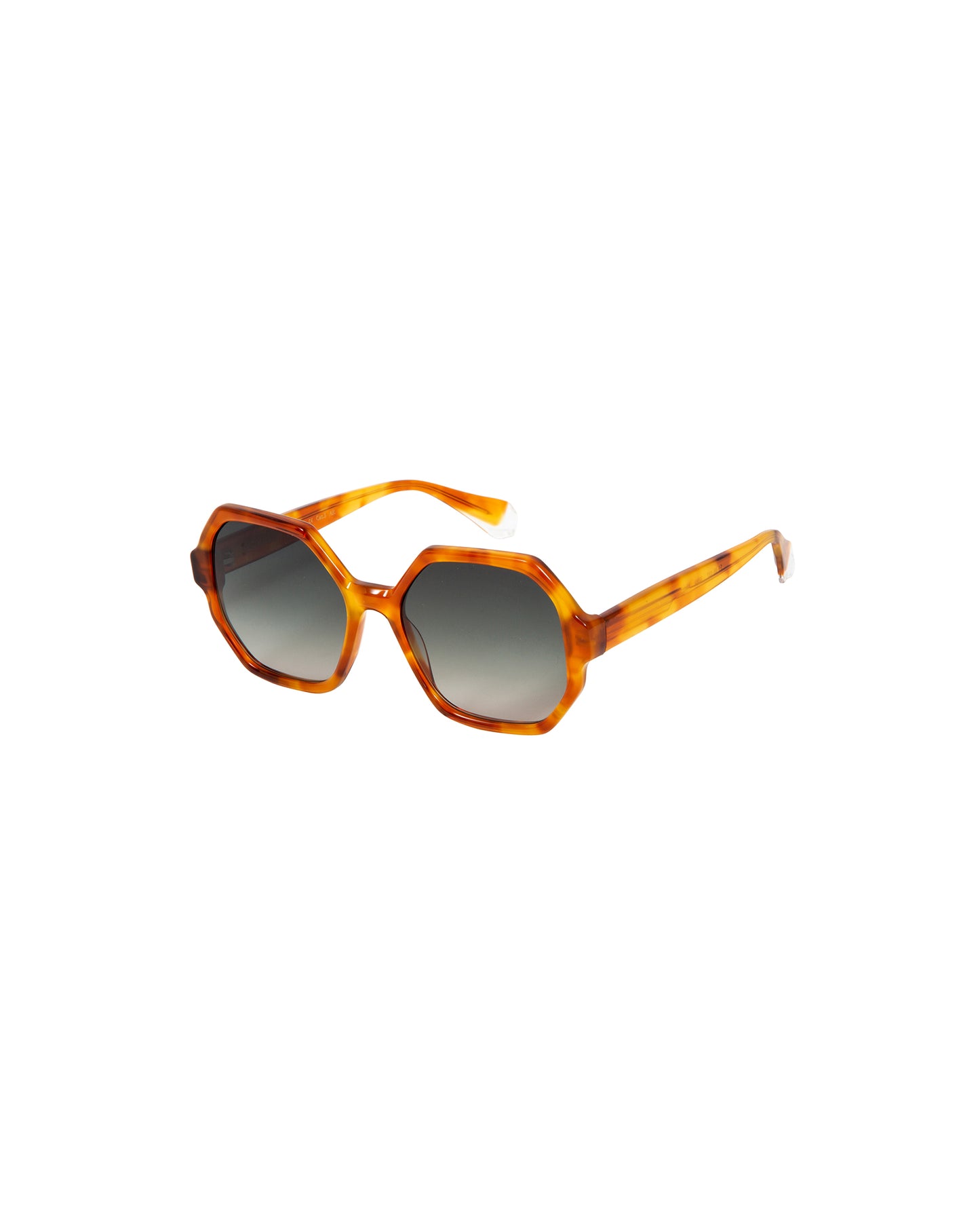 VERA: Geométricas Acetato Orange sunglasses by GIGI STUDIOS 2544