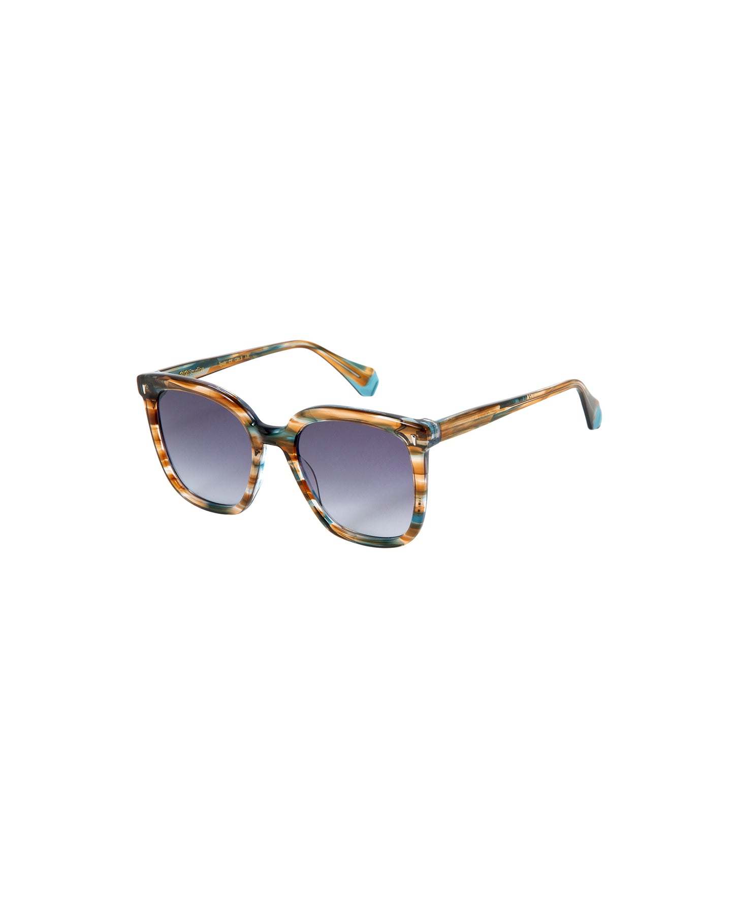 HELEN: Cuadrada Acetato Havana sunglasses by GIGI STUDIOS 2546
