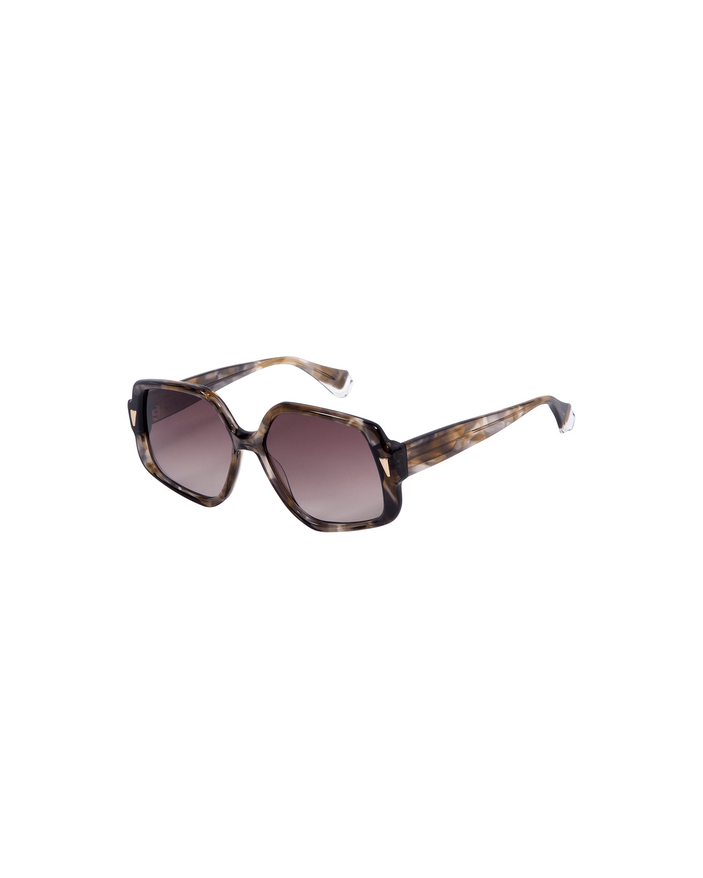 OLYMPIA: Cuadrada Acetato Marrón sunglasses by GIGI STUDIOS 2554