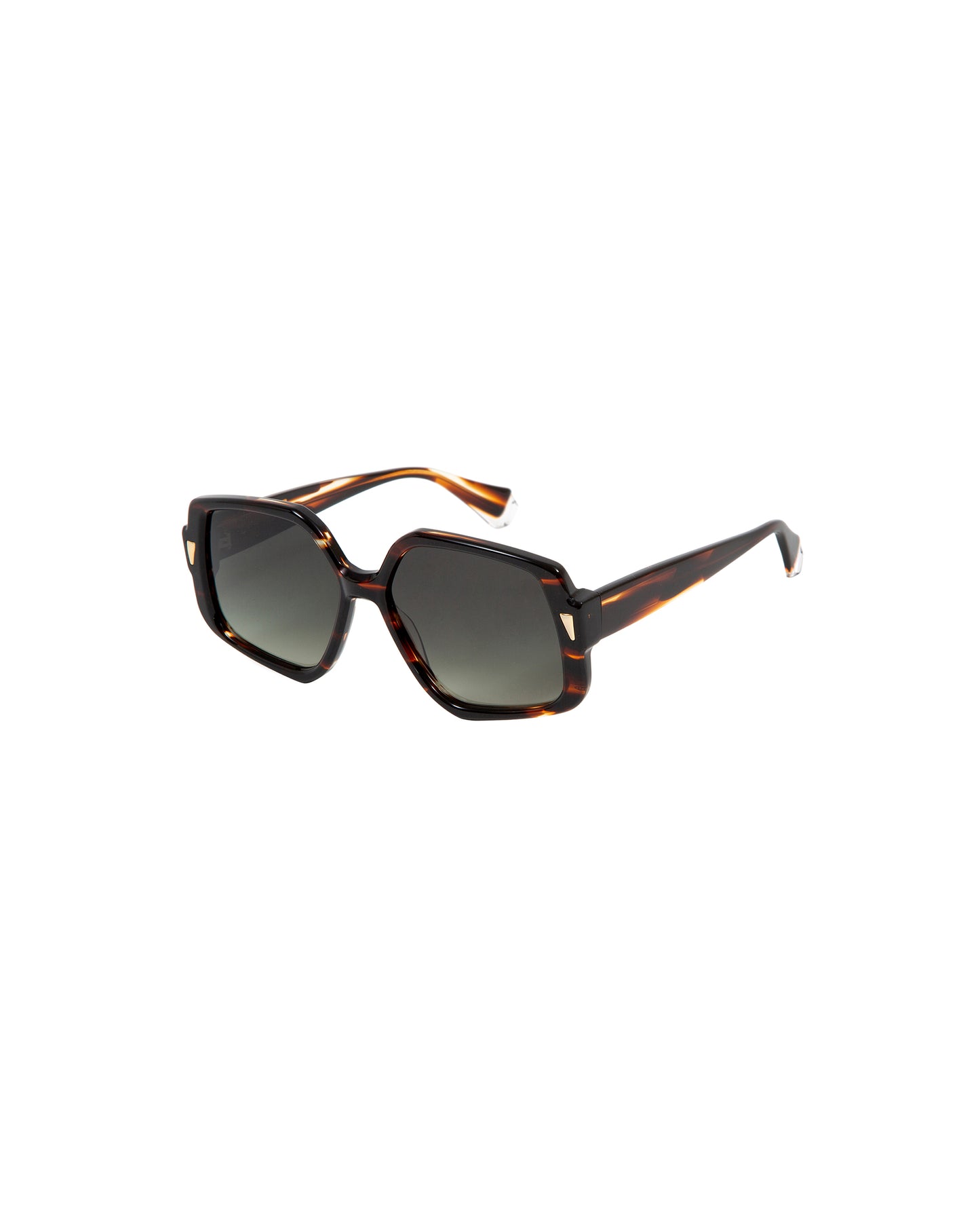 OLYMPIA: Cuadrada Acetato Havana sunglasses by GIGI STUDIOS 2558
