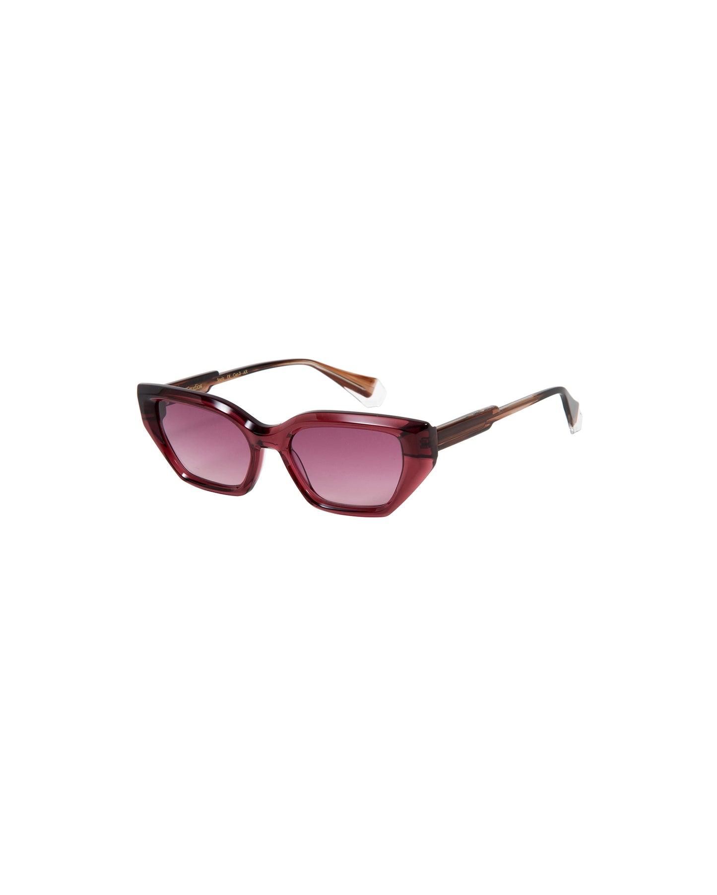 REGINA: Cat Eye Acetato Rojo sunglasses by GIGI STUDIOS 2573